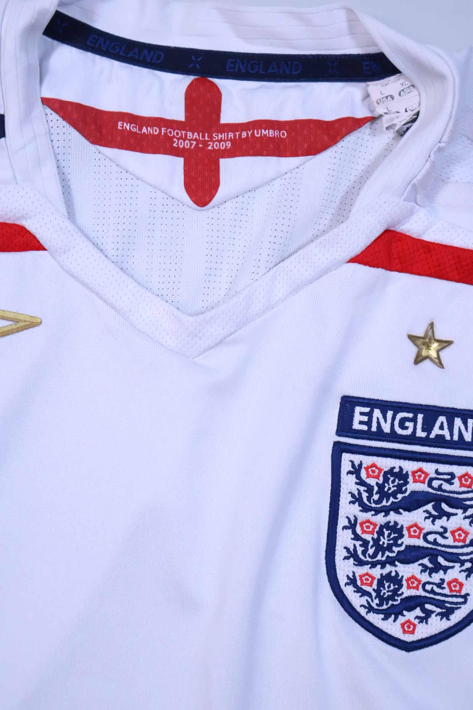 England 2007/09 Home Shirt - M Authenic Original Football Shirt