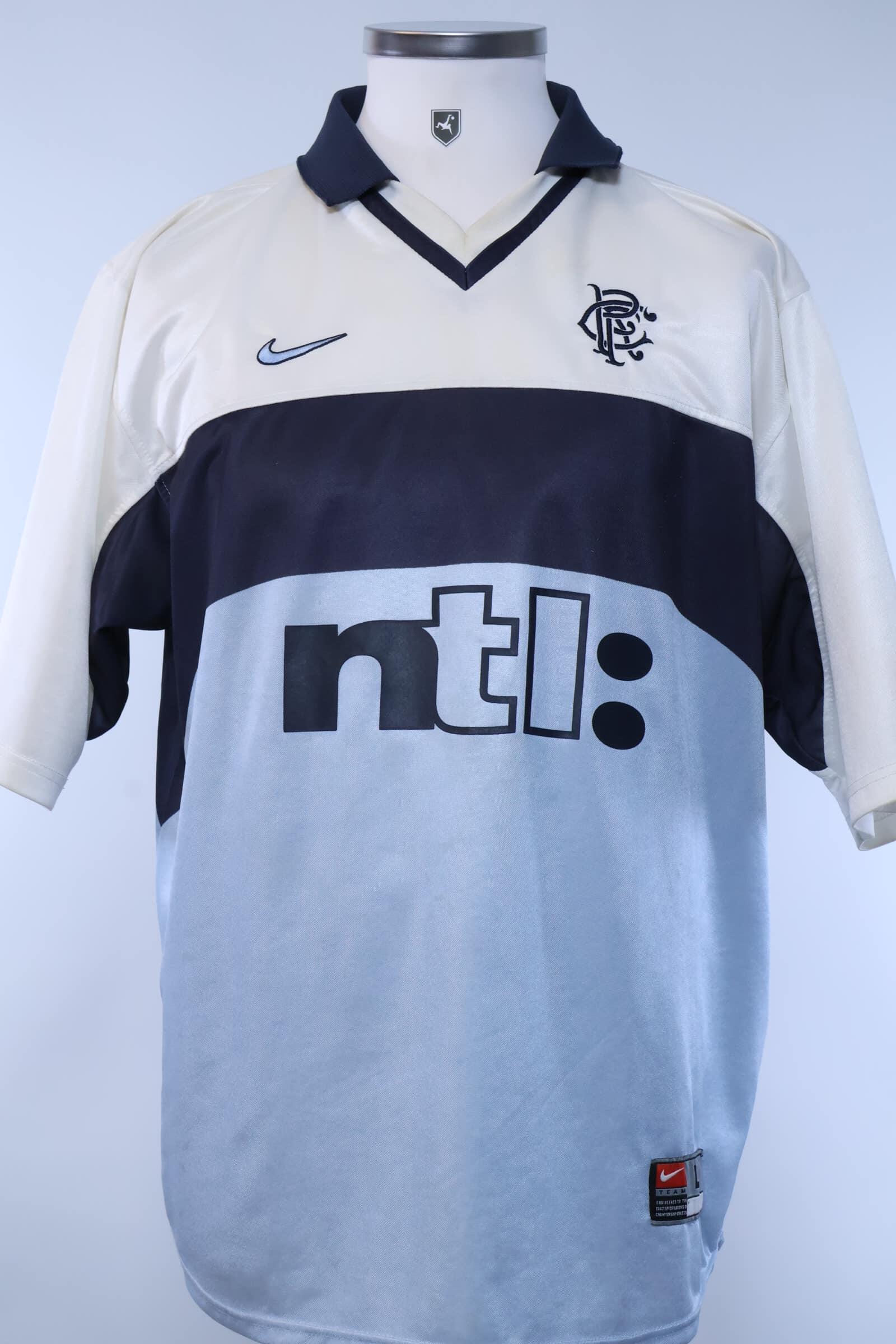 Rangers Fc 1999/00 Numan #5 Away Shirt - L- BACK