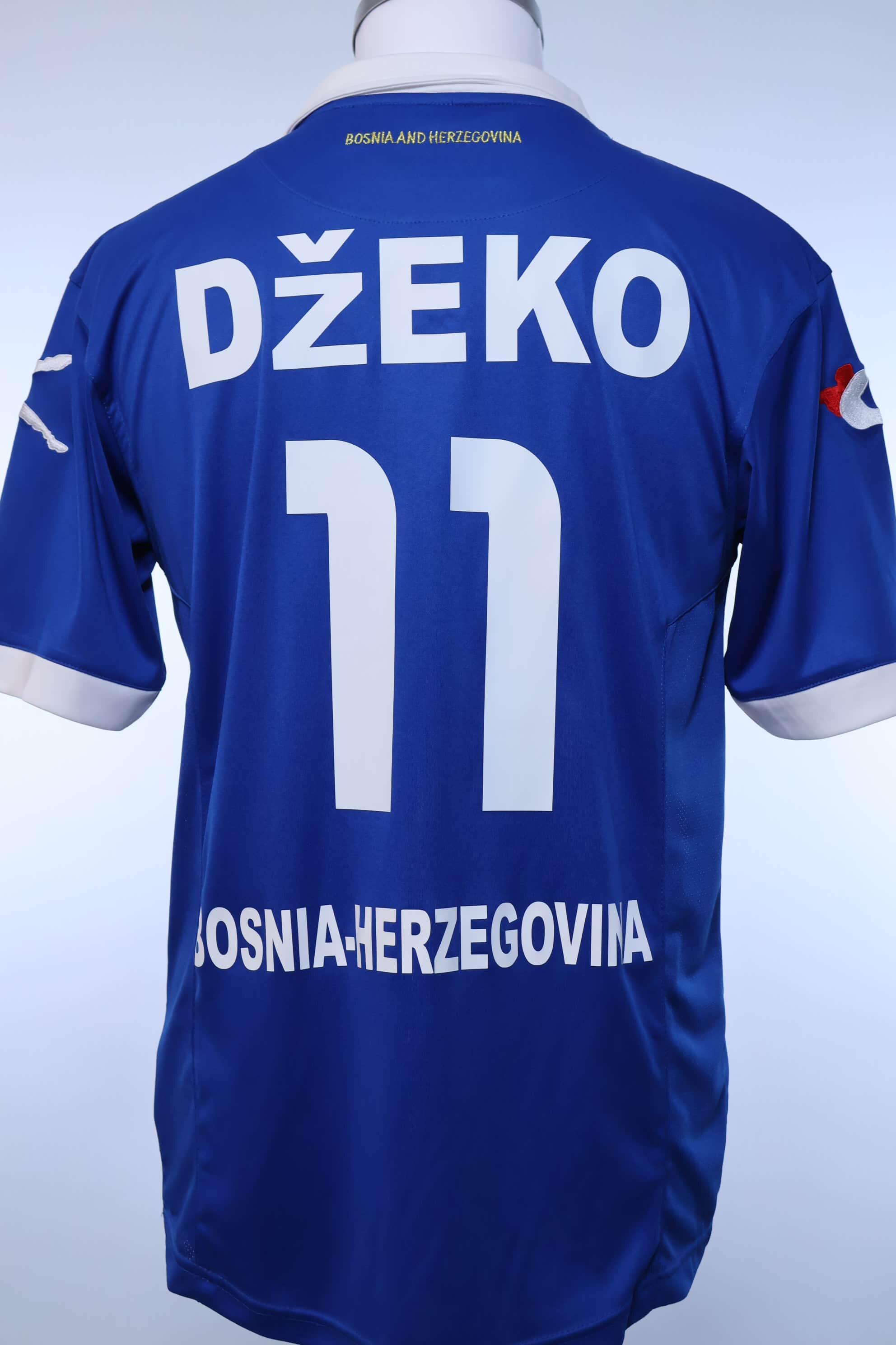 Bosnia And Herzegovina Džeko #11 2014/15 Home Shirt - M Authentic Vintage Football Shirts