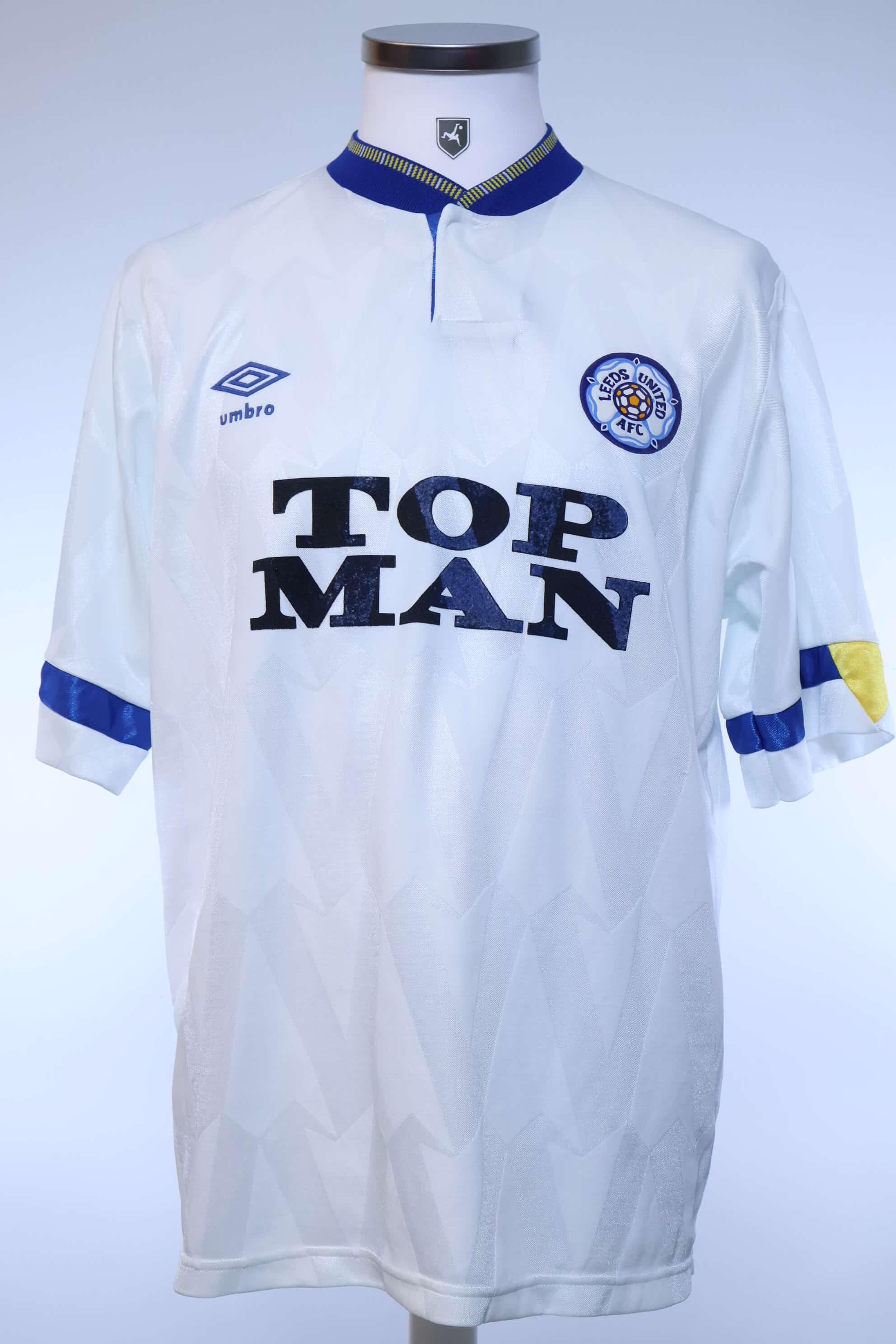 Leeds United 1990/91 Home Shirt - L- FRONT