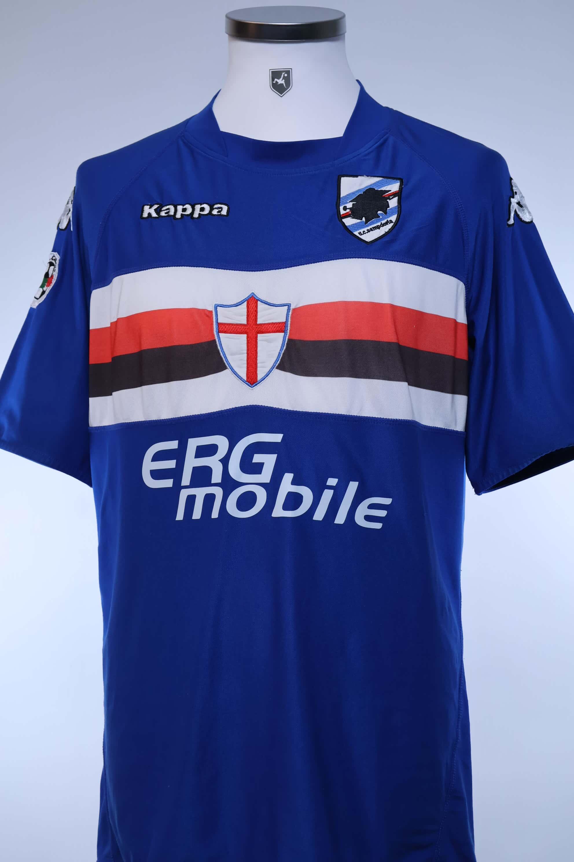 Sampdoria Pozzi #9 2009/10 Home Shirt - M- BACK