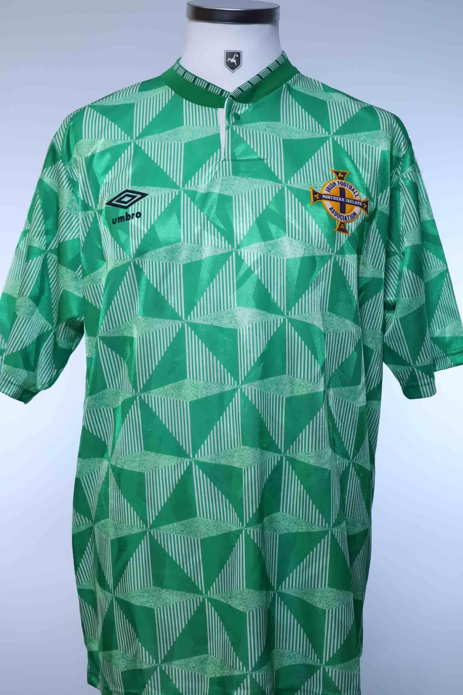 Northern Ireland 1990/92 Home Shirt - L- FRONT