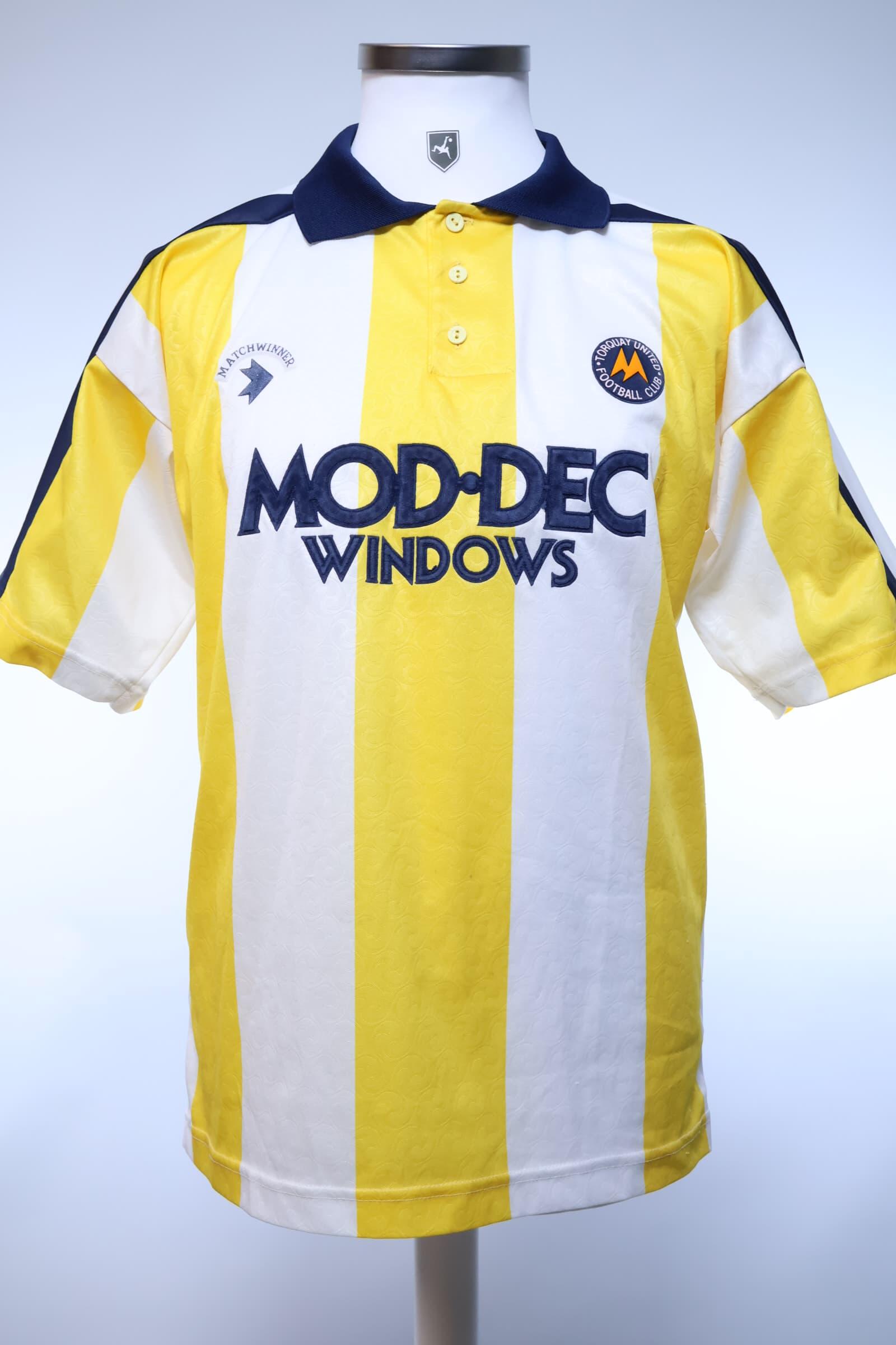 Torquay United 1991/93 Home Shirt - M- FRONT