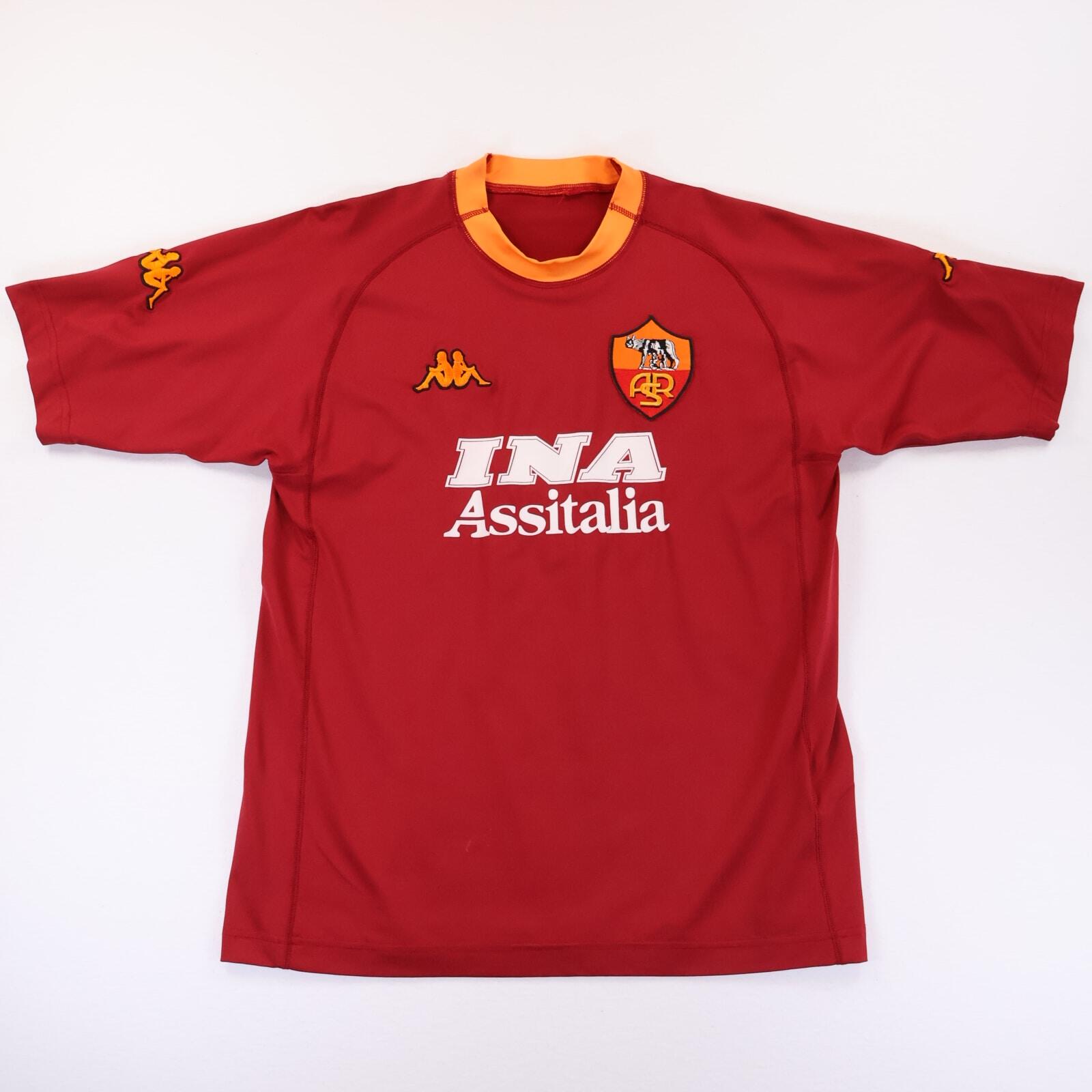 As Roma Cafu #2 2000/01 Home Shirt - XL- BACK