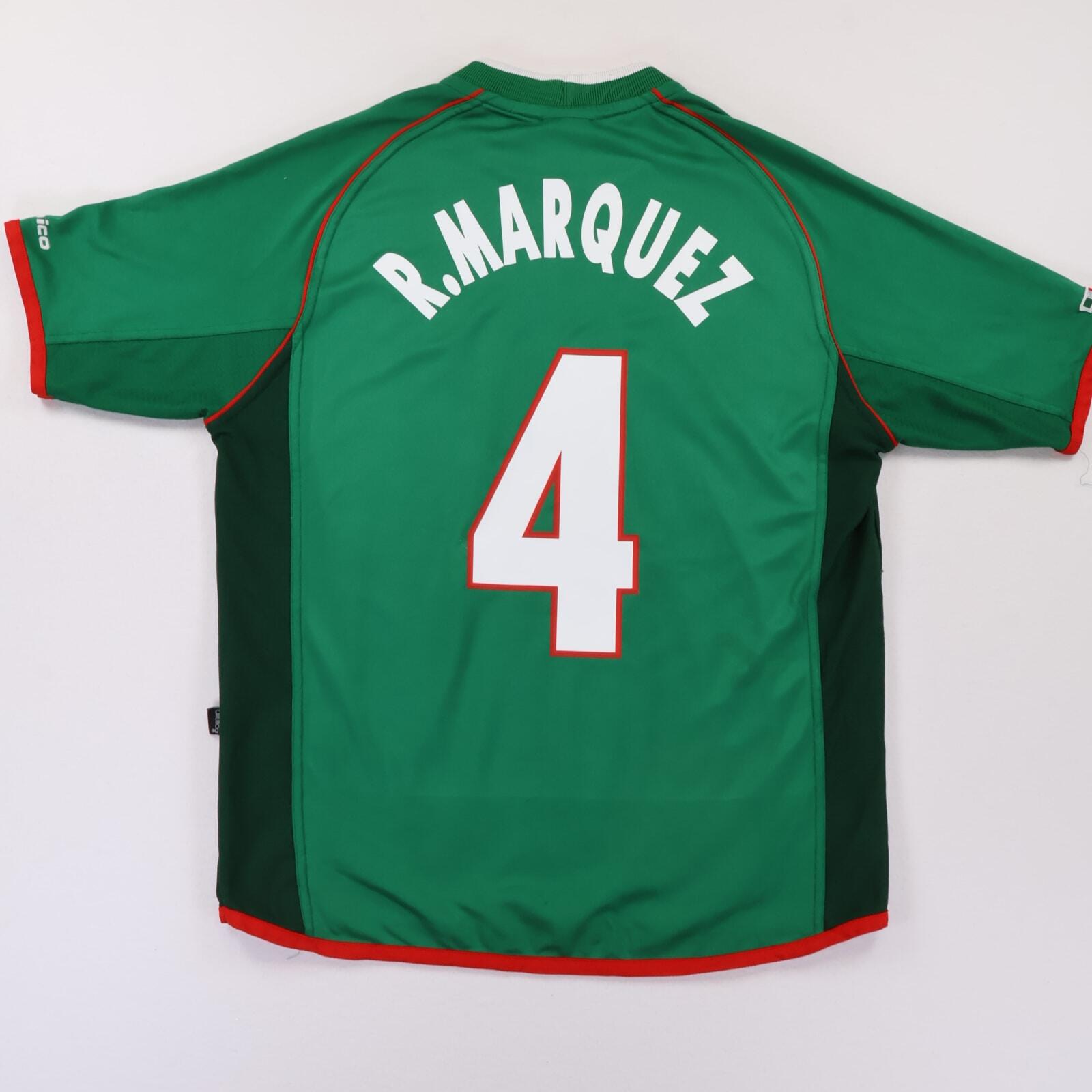 Mexico R. Marquez #4 2002/03 Home Shirt - M- BACK