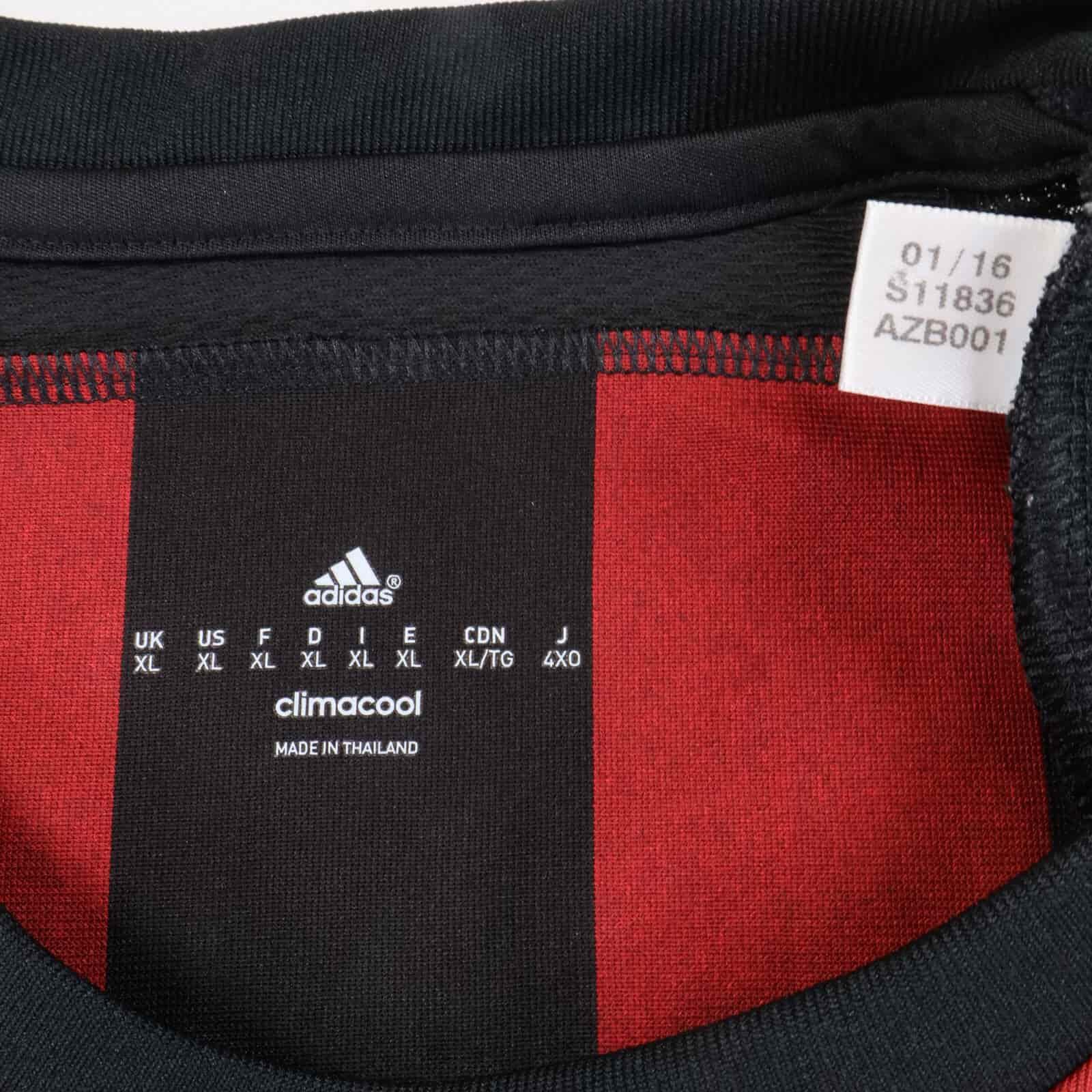 Ac Milan Honda #10 2015/16 Home Shirt - XL