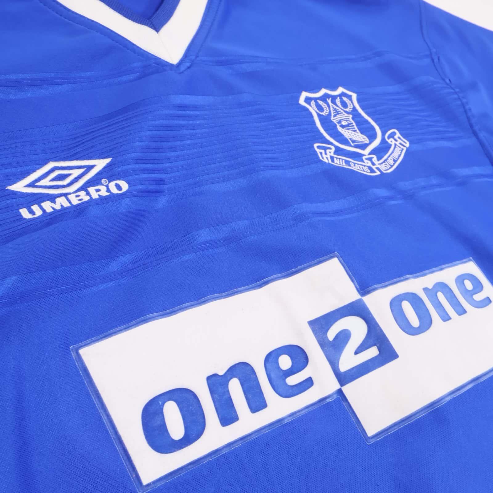 Everton 1999/00 Home Shirt - L- BACK