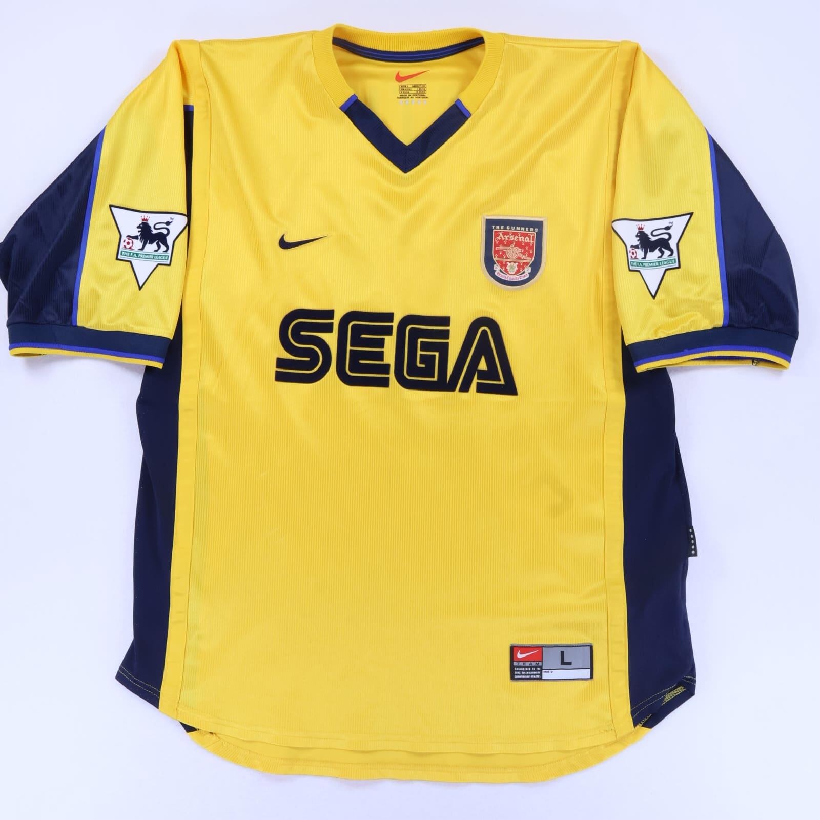 Arsenal Petit #17 1999/01 Away Shirt - L- BACK