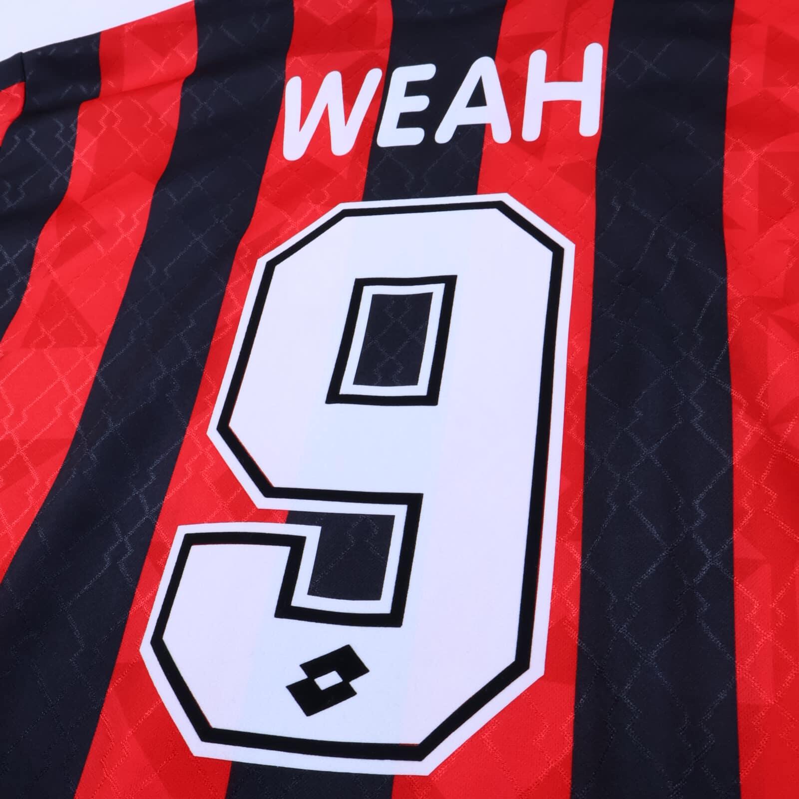 Ac Milan Weah #9 1995/96 Home Shirt - M- TAGS