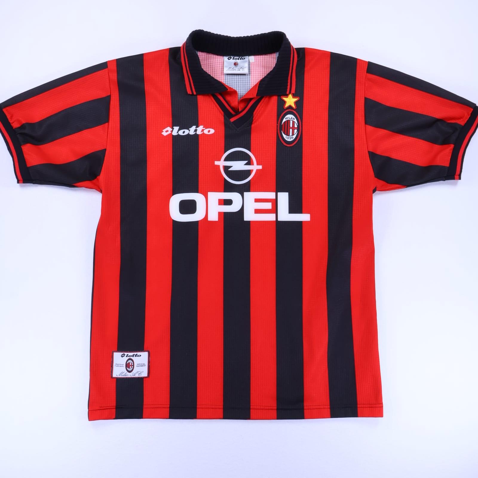 Ac Milan Desailly #8 1997/98 Home Shirt - XL- BACK