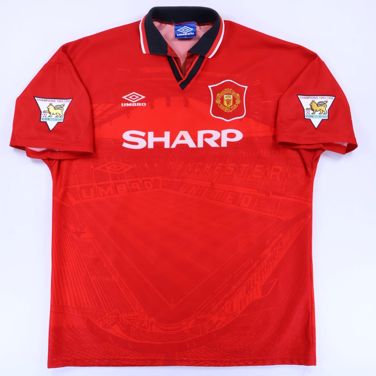 Manchester United Kanchelskis #14 1994/96 Home Shirt - XL- BACK