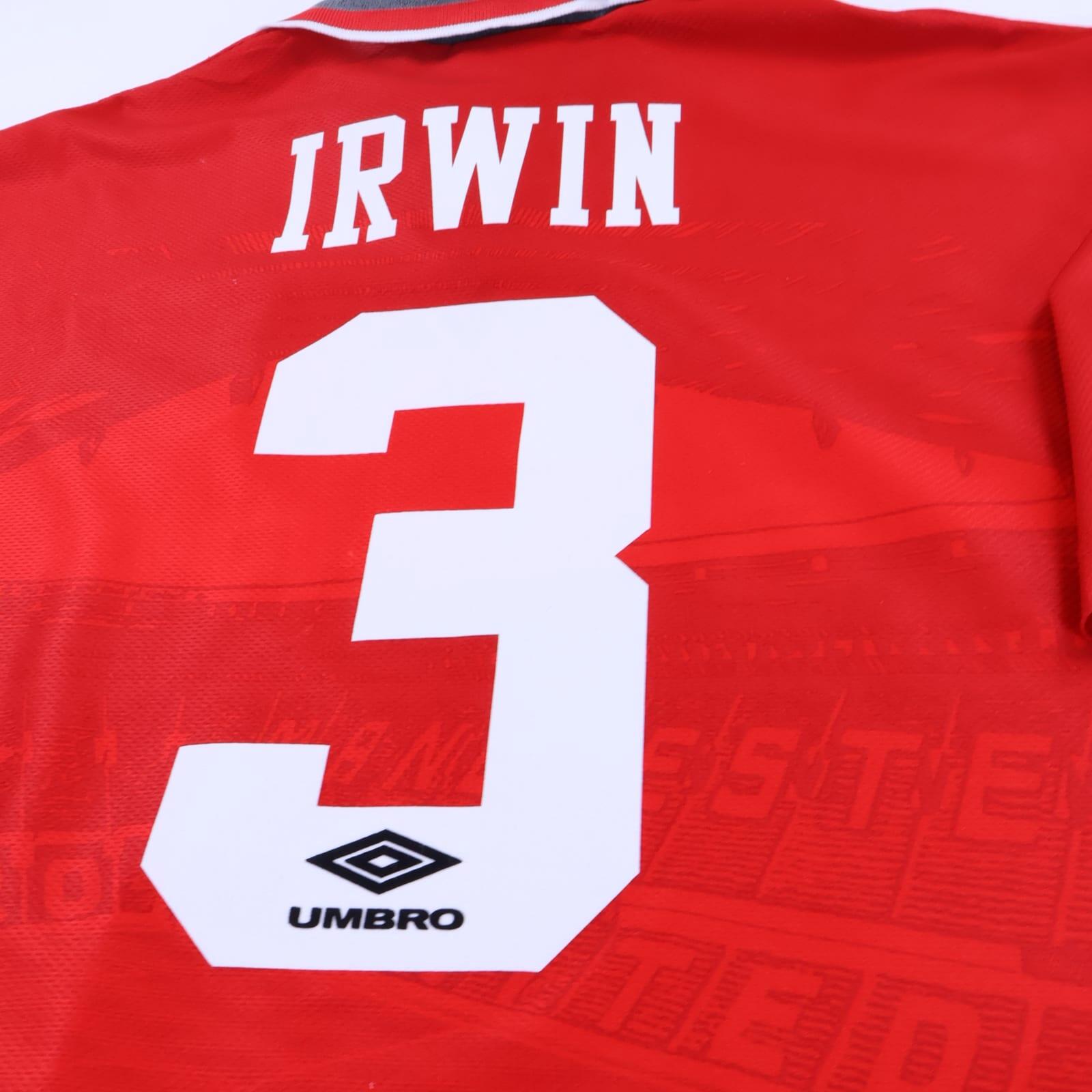 Manchester United Irwin #3 1994/95 Home Shirt - XXL