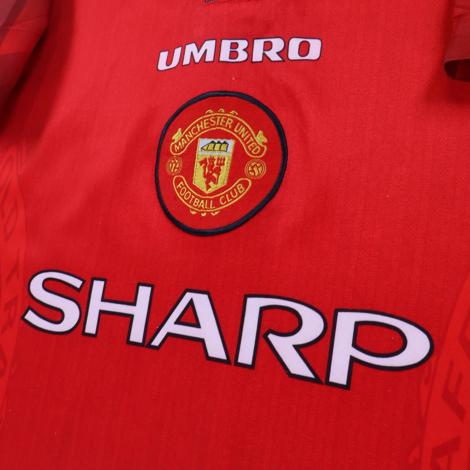 Manchester United Porbosky #15 1996/98 Home Shirt - M