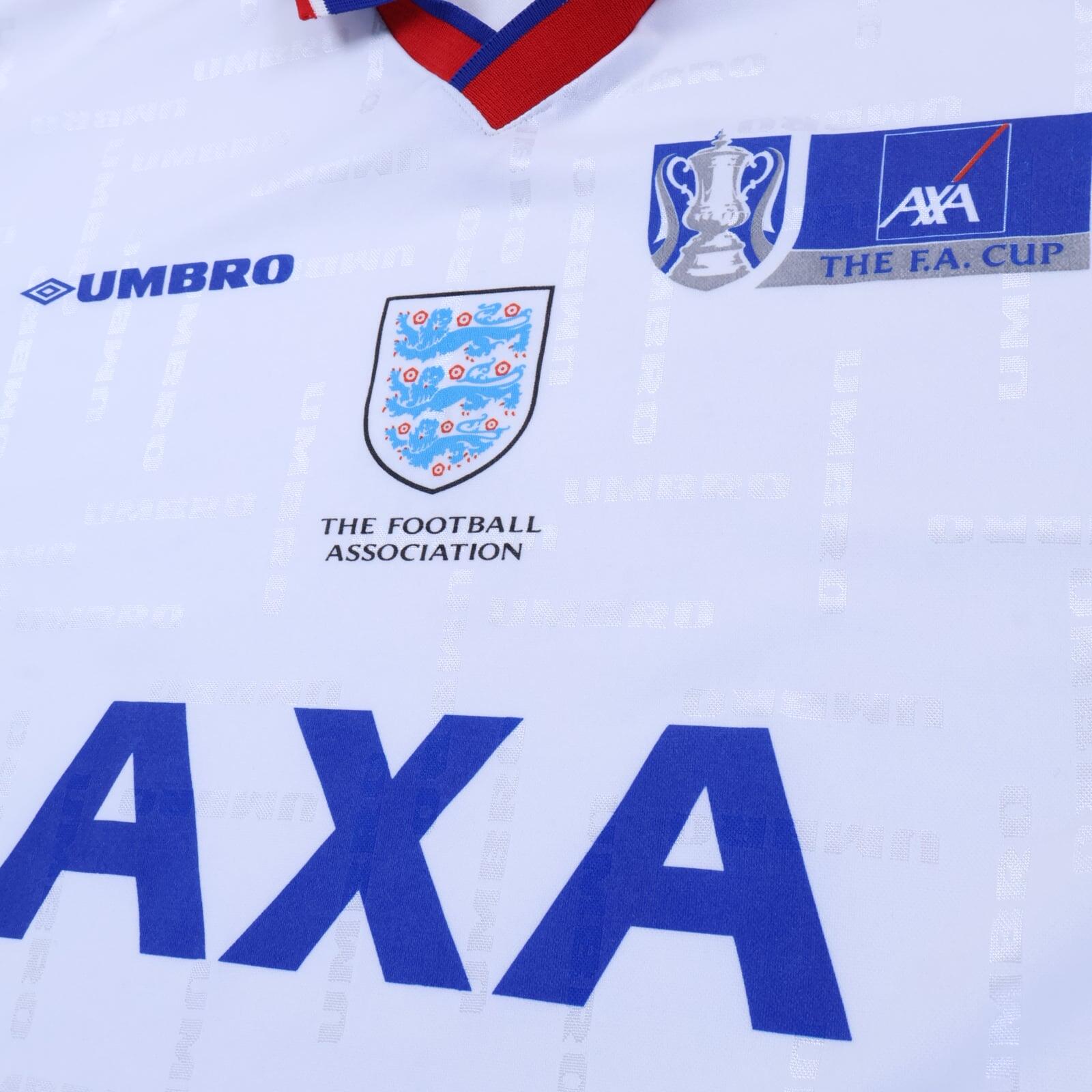 England 1998/99 Home Shirt - Long Sleeve - M- BACK