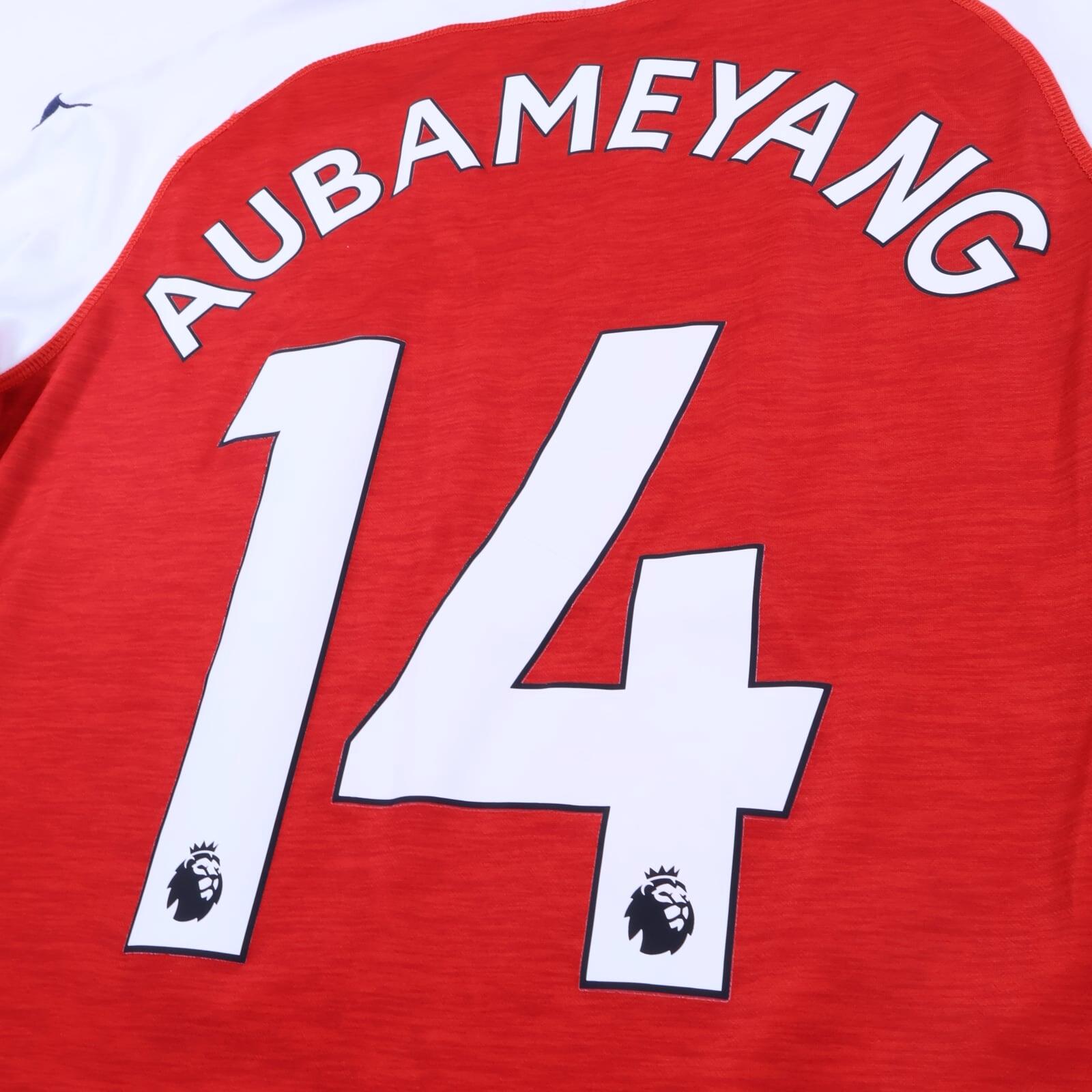 Arsenal Aubameyang #14 2018/19 Home Shirt - M