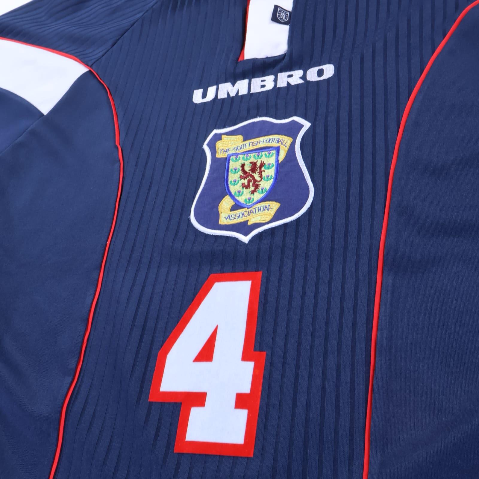 Scotland Calderwood #4 1996/98 Home Shirt - XL- BACK