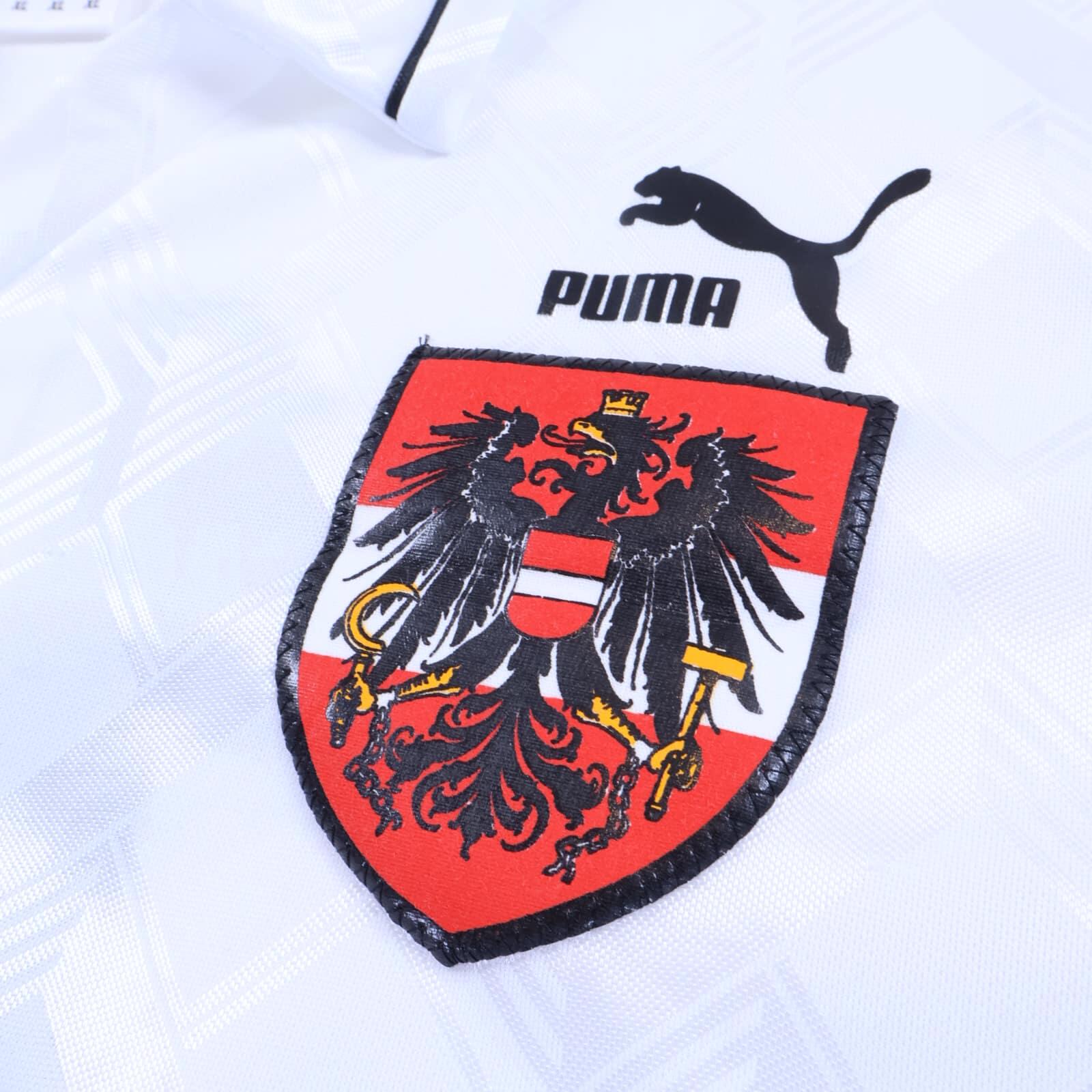Austria #17 1990/ Home Shirt Match Issue - Long Sleeve - XL- BACK