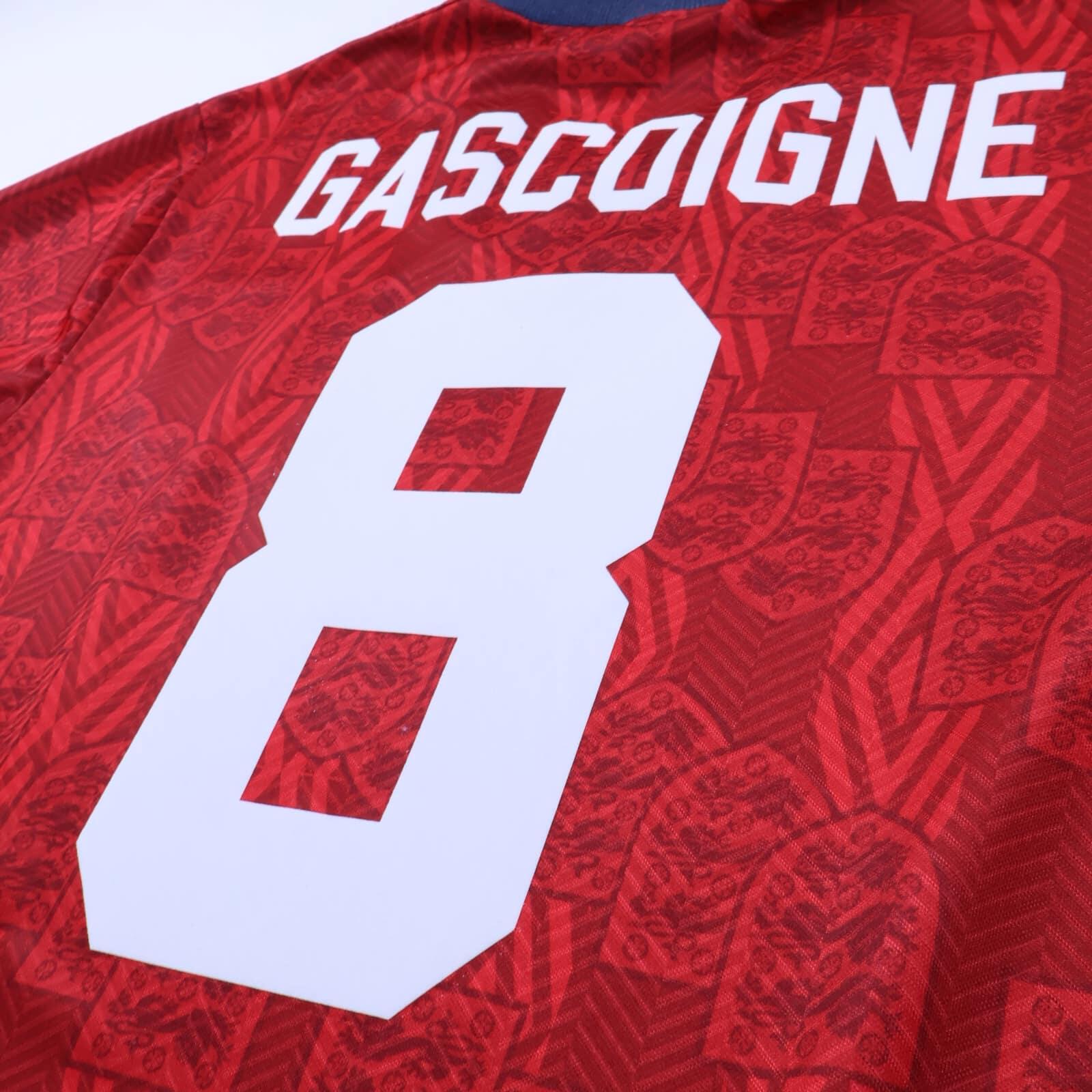 England Gascoigne #8 1993/95 Away Shirt - M - TAGS