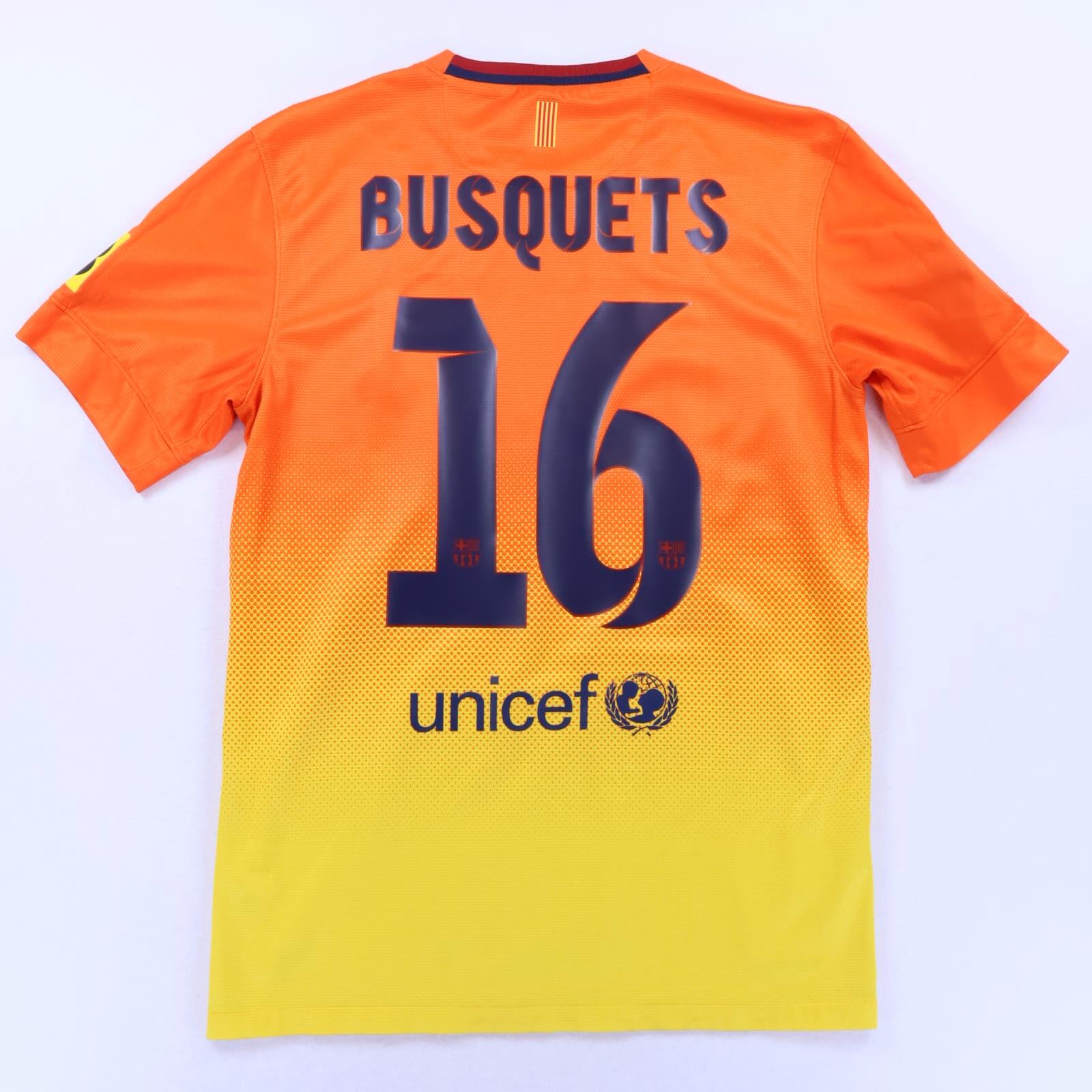 Barcelona Busquets #16 2012/13 Away Shirt - S- FRONT
