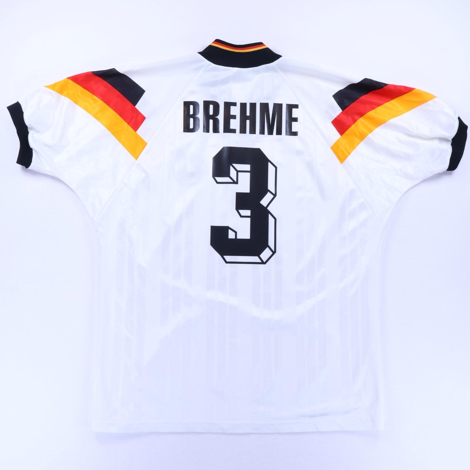Germany Brehme #3 1992/94 Home Shirt - XL- FRONT