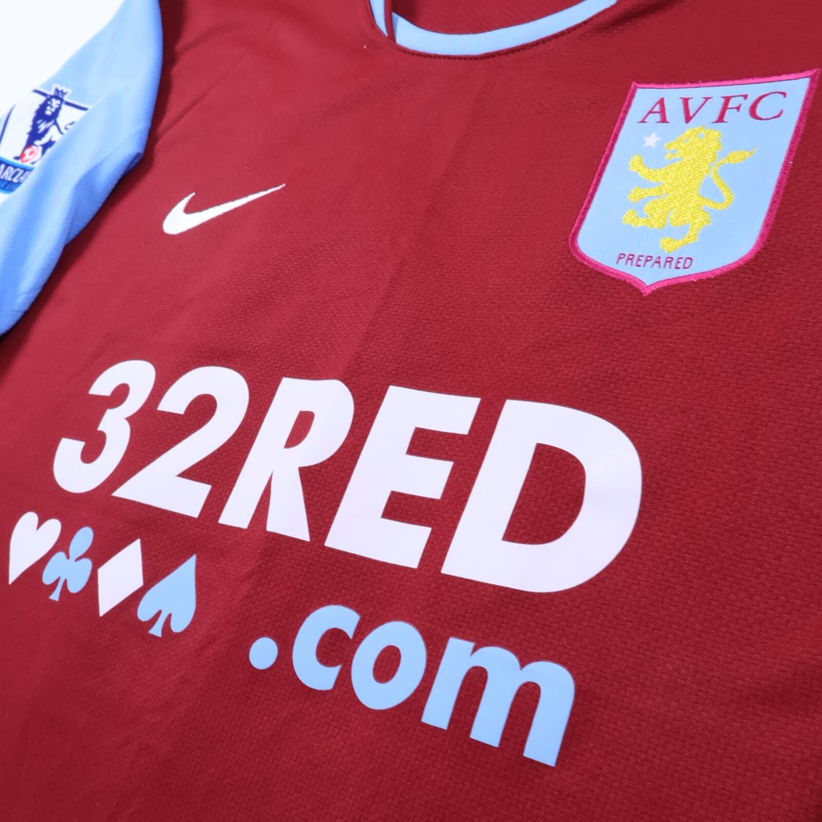Aston Villa Carew #10 2007/08 Home Shirt - L