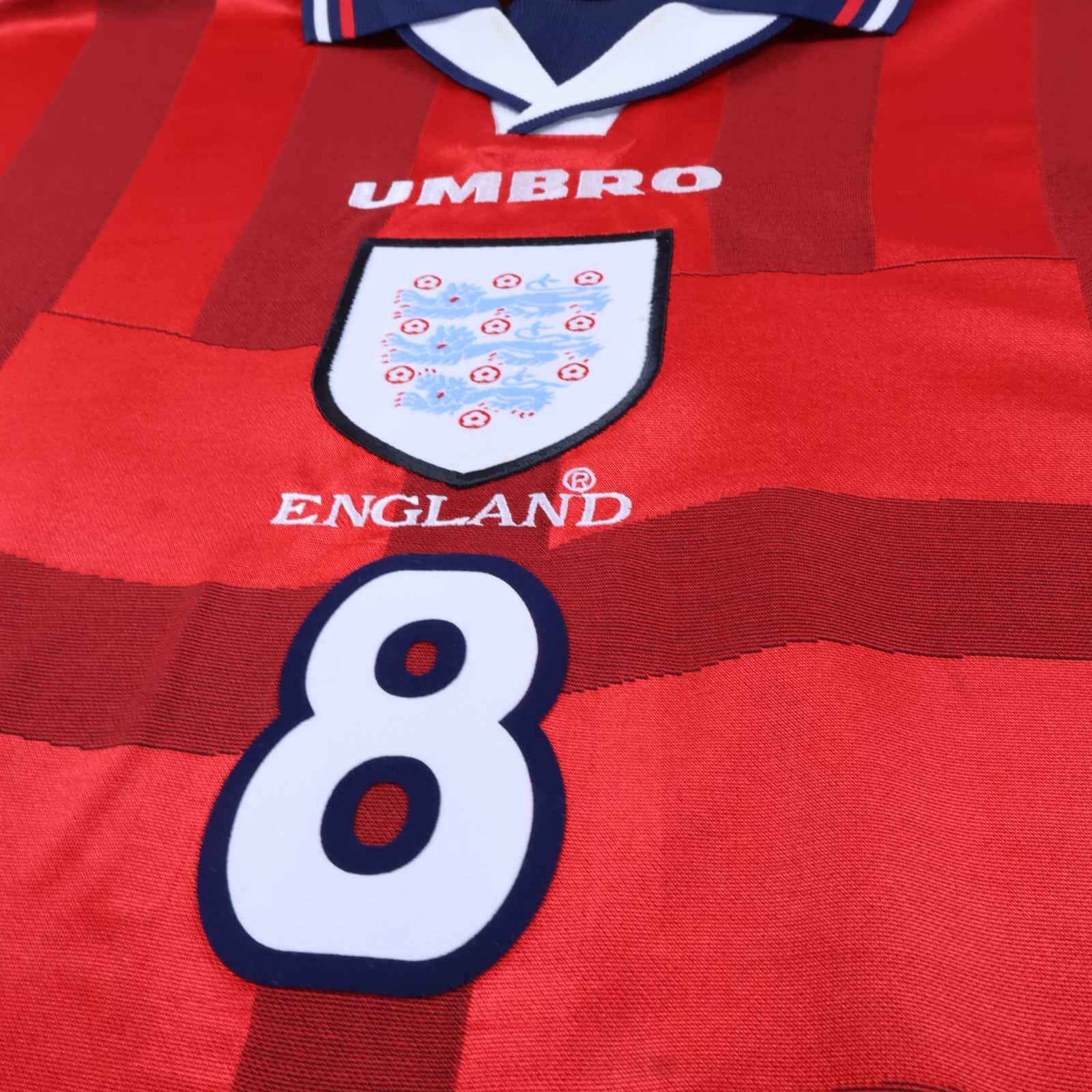 England Gascoigne #8 1997/99 Away Shirt - XL