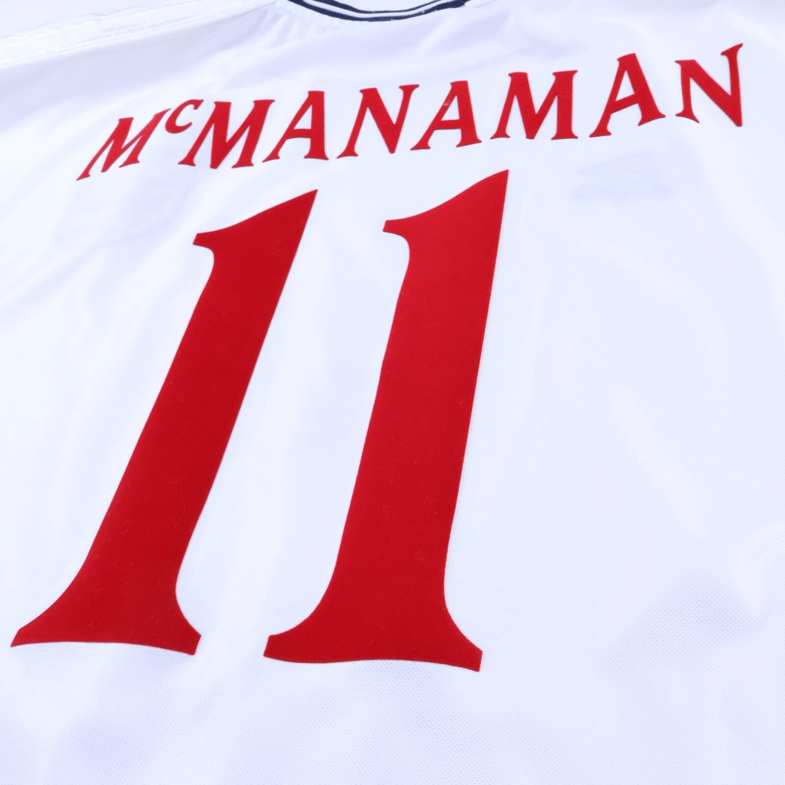 England Mcmanaman #11 1999/01 Home Shirt - XL- TAGS
