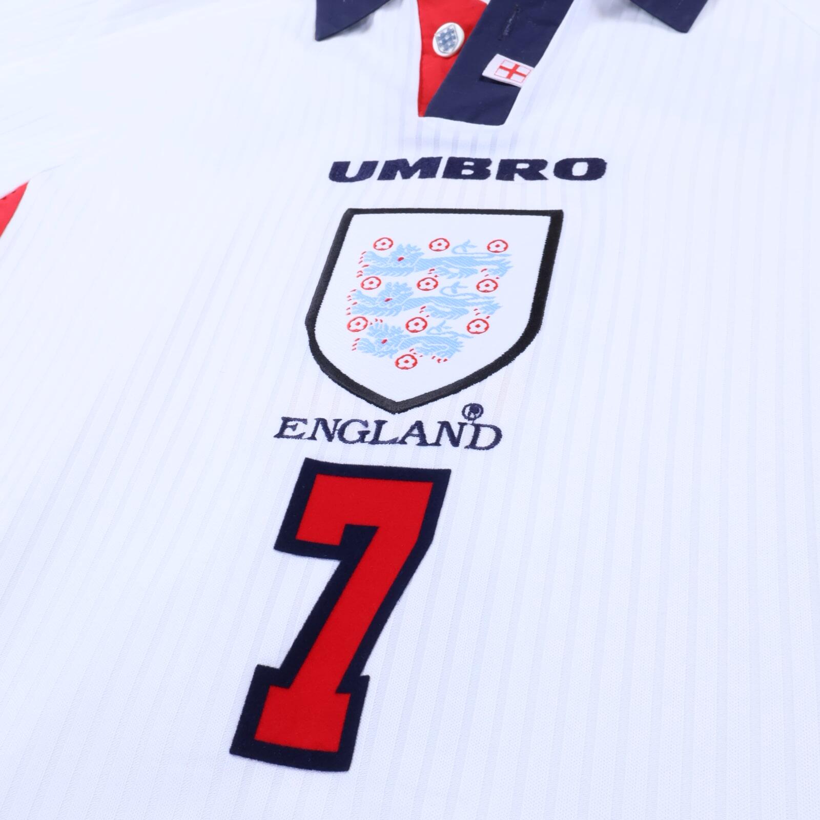 England Beckham #7 1997/99 Home Shirt - XL