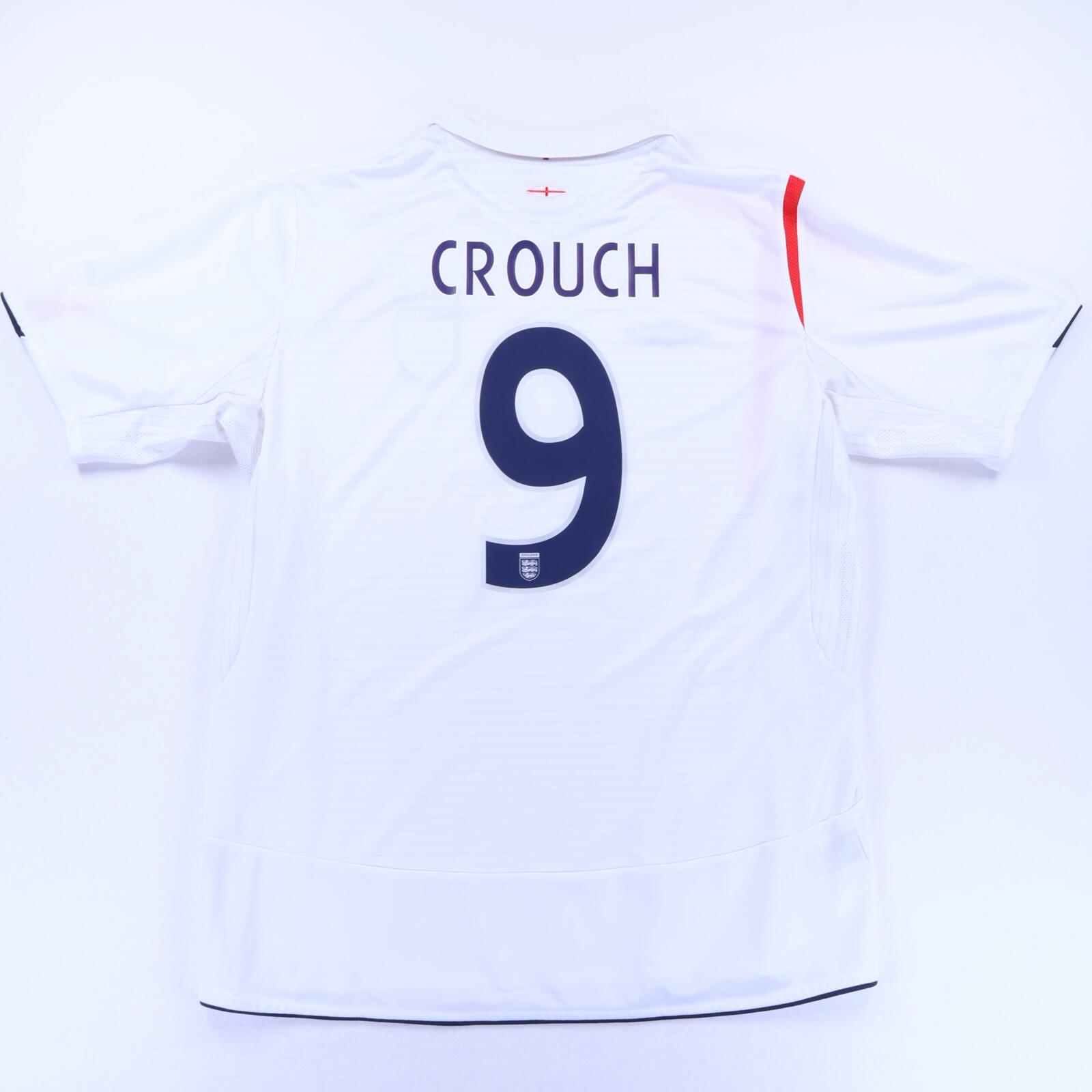 England Crouch #9 2005/07 Home Shirt - XL- FRONT