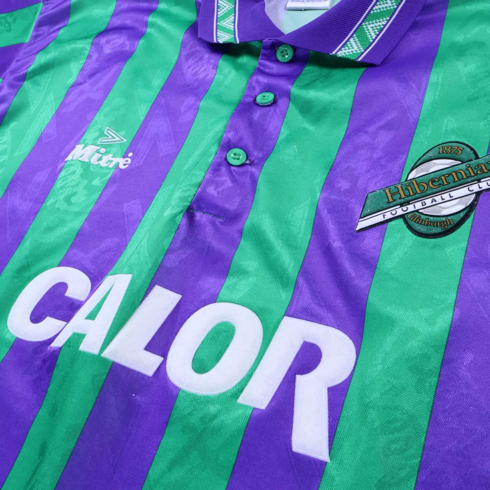 Hibernian 1994/96 Away Shirt - L- BACK
