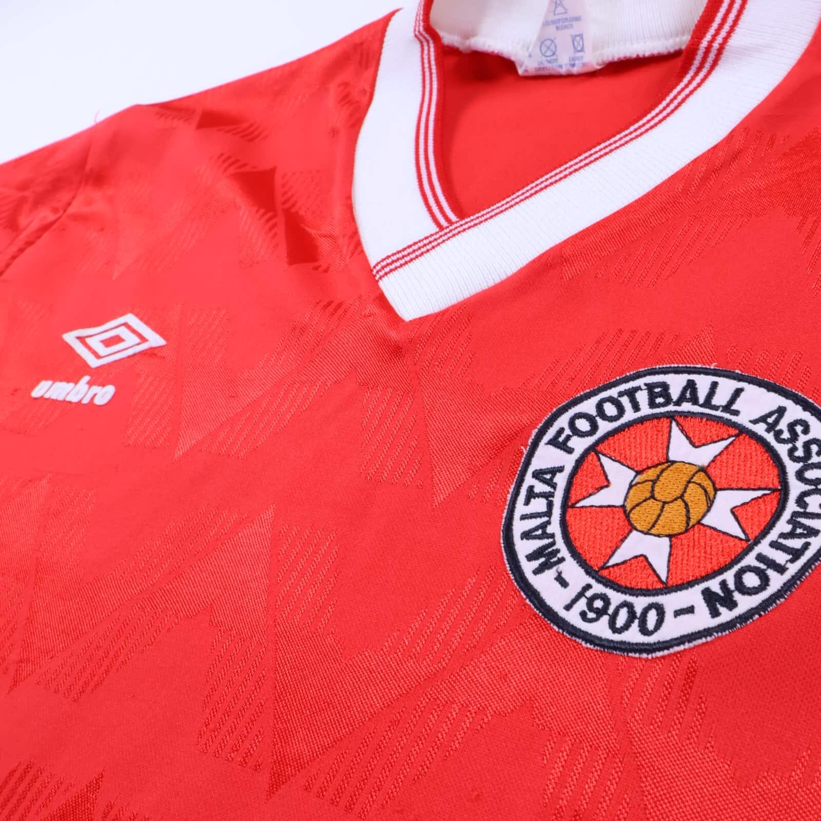 Malta 1988/90 Home Shirt - M- BACK