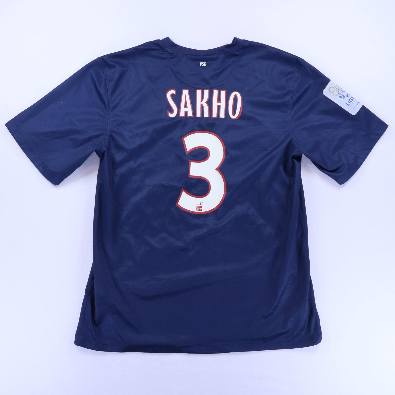Paris Saint-Germain F.C Sakho #3 2012/13 Home Shirt - XL- FRONT