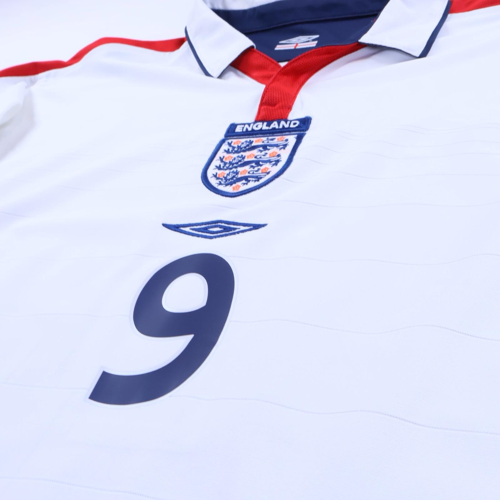England Rooney #9 2003/05 Home Shirt - Reversible - XL