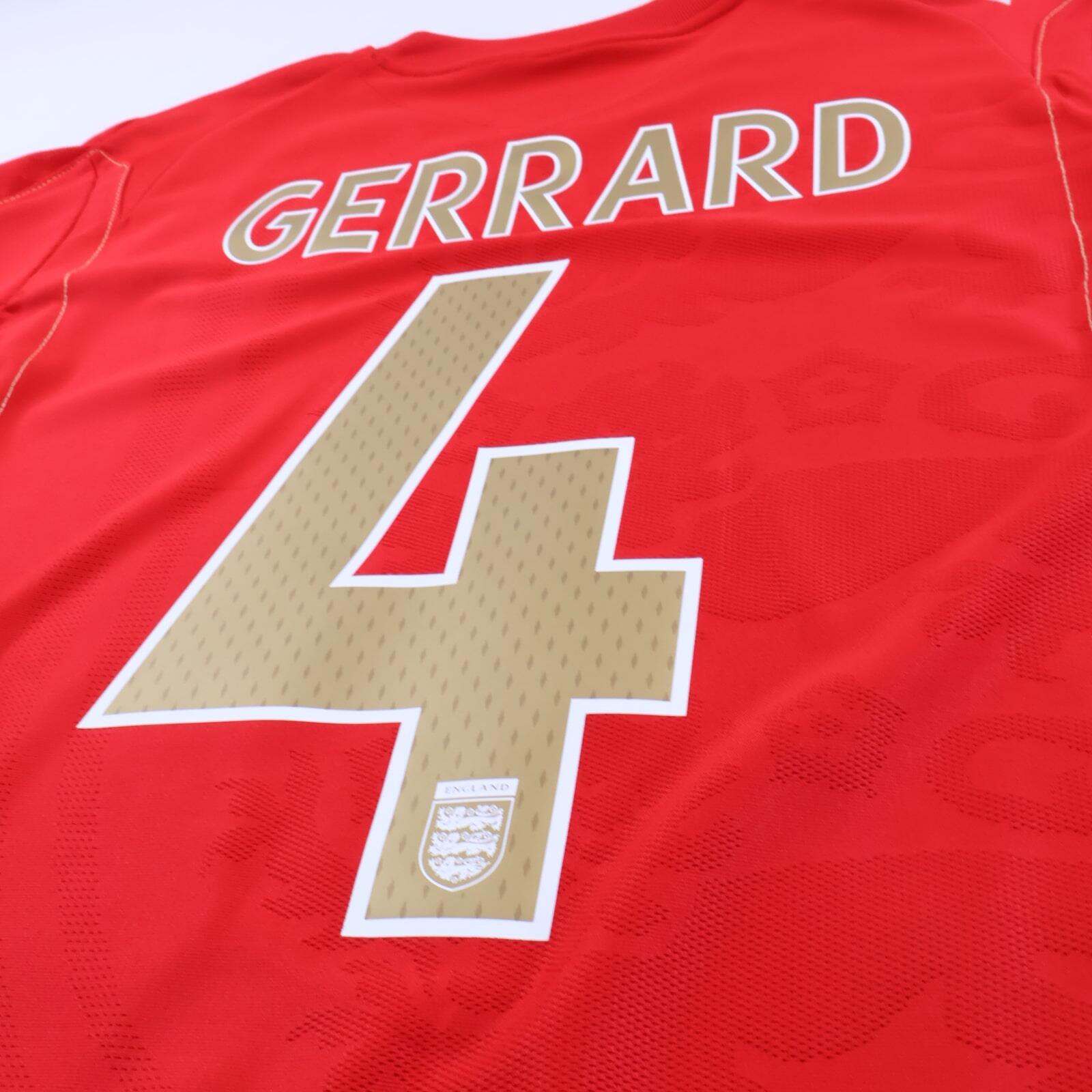 England Gerrard #4 2006/08 Away Shirt - M