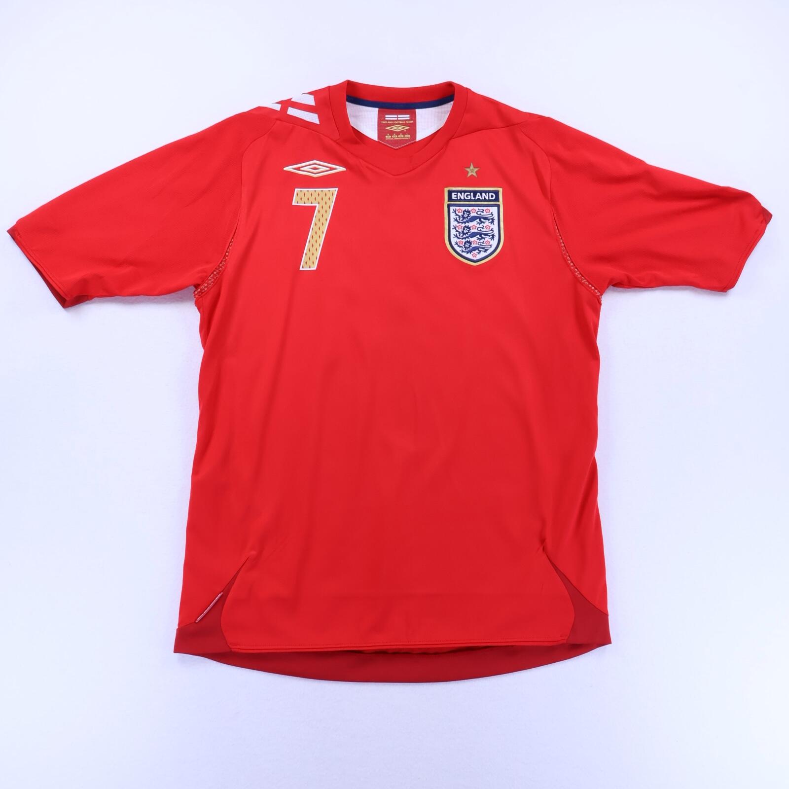 England Beckham #7 2006/08 Away Shirt - M- BACK