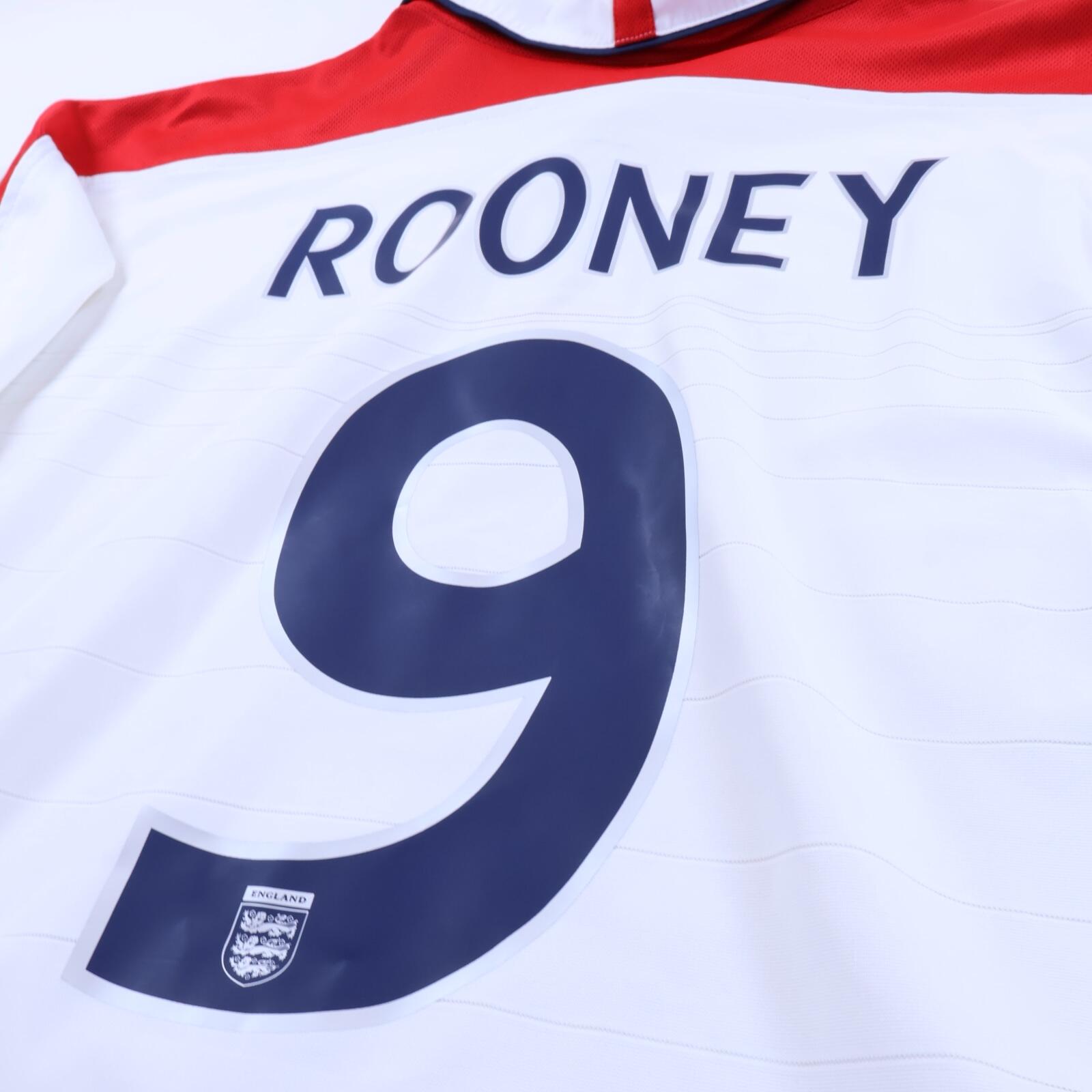 England Rooney #9 2003/05 Home Shirt - XL- TAGS