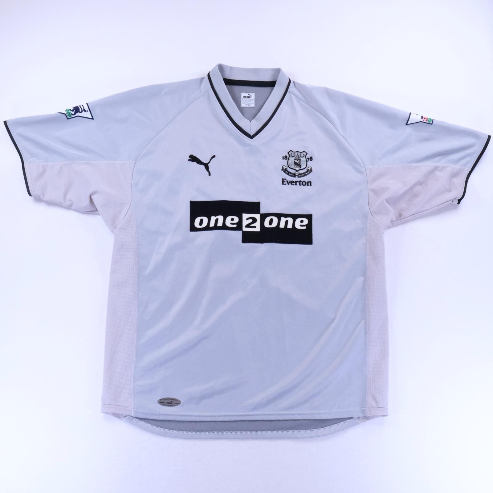 Everton Gascoigne #8 2001/02 Away Shirt - L- BACK