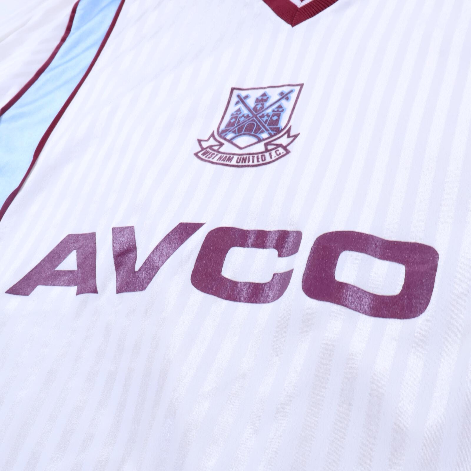 West Ham United 1987/89 Away Shirt - M- BACK
