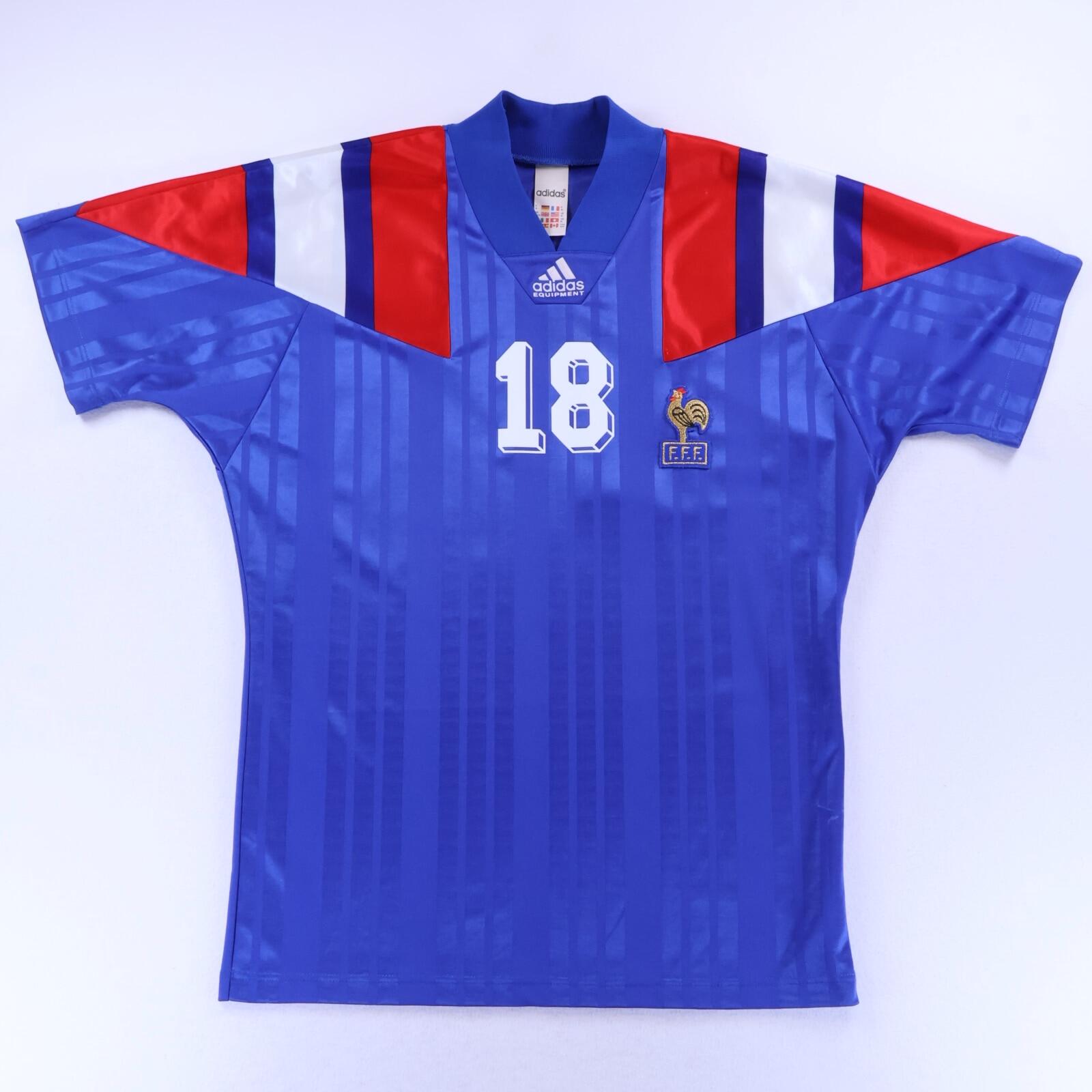 France Cantona #18 1990/92 Home Shirt - M- BACK