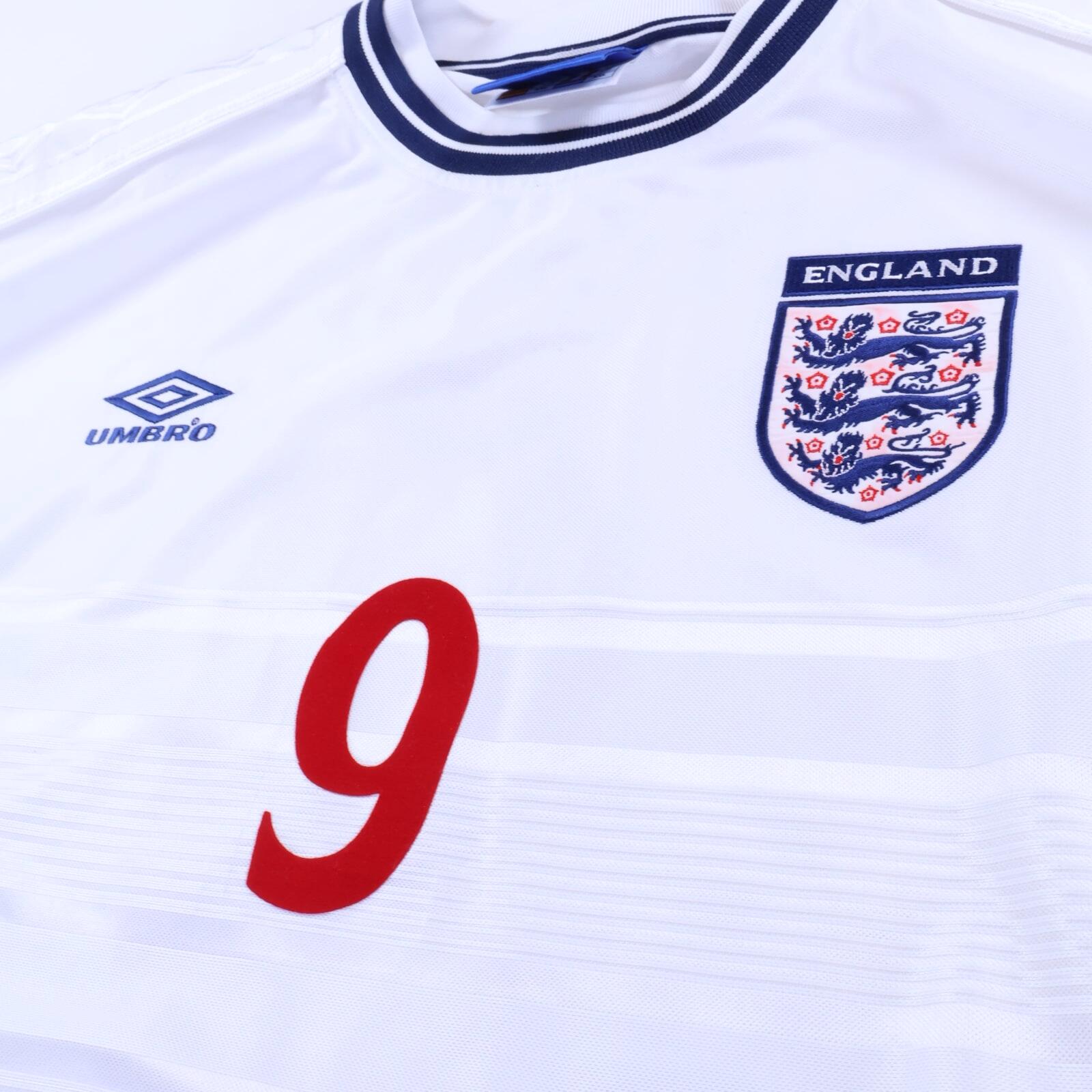 England Shearer #9 1999/01 Home Shirt - XXL