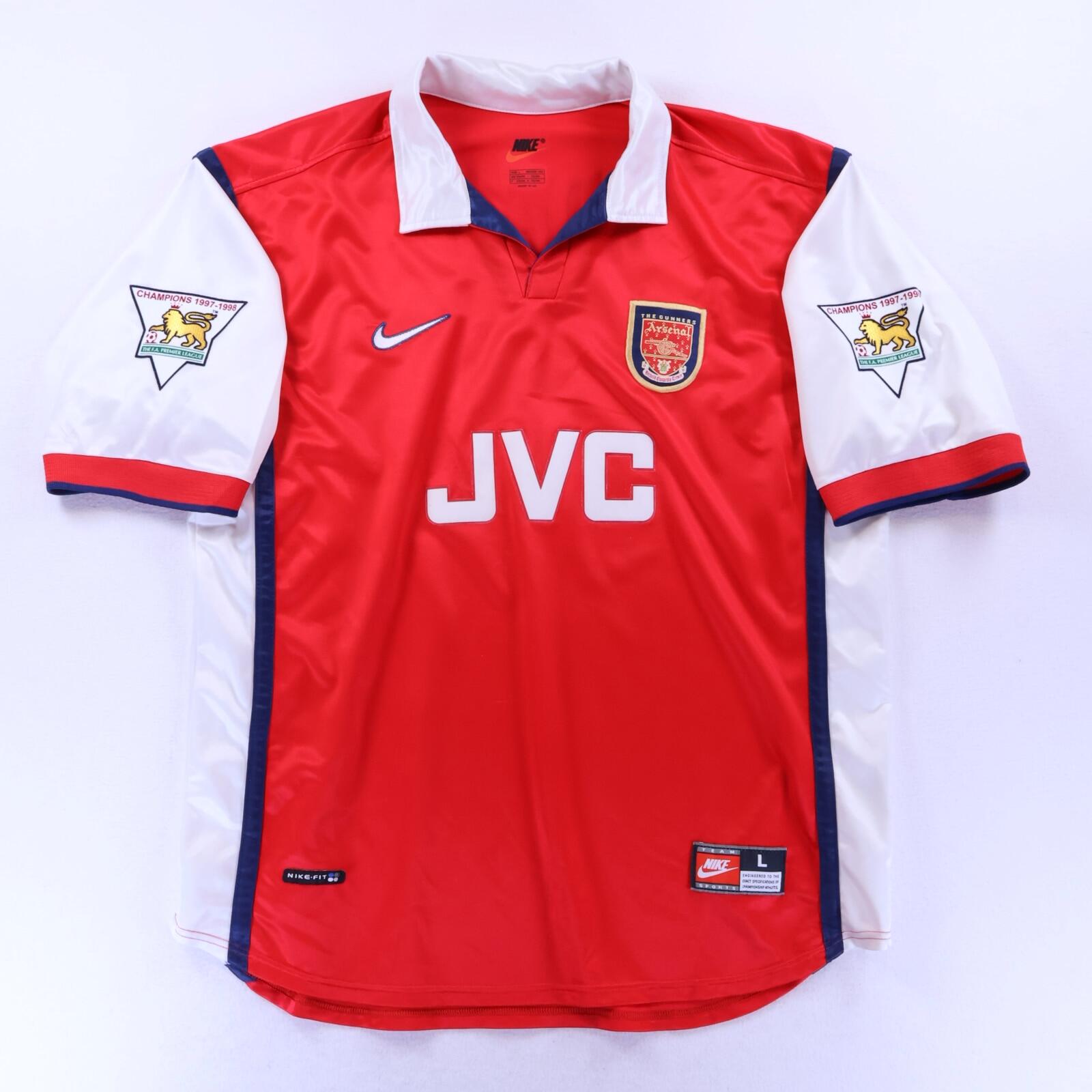 Arsenal Adams #6 1998/99 Home Shirt - L- BACK