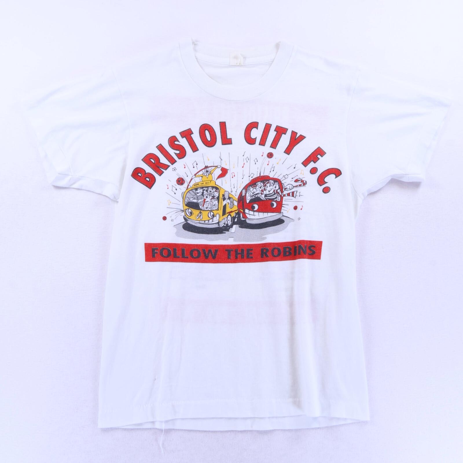 Bristol City F.C 1989/90 T-Shirt - M- FRONT