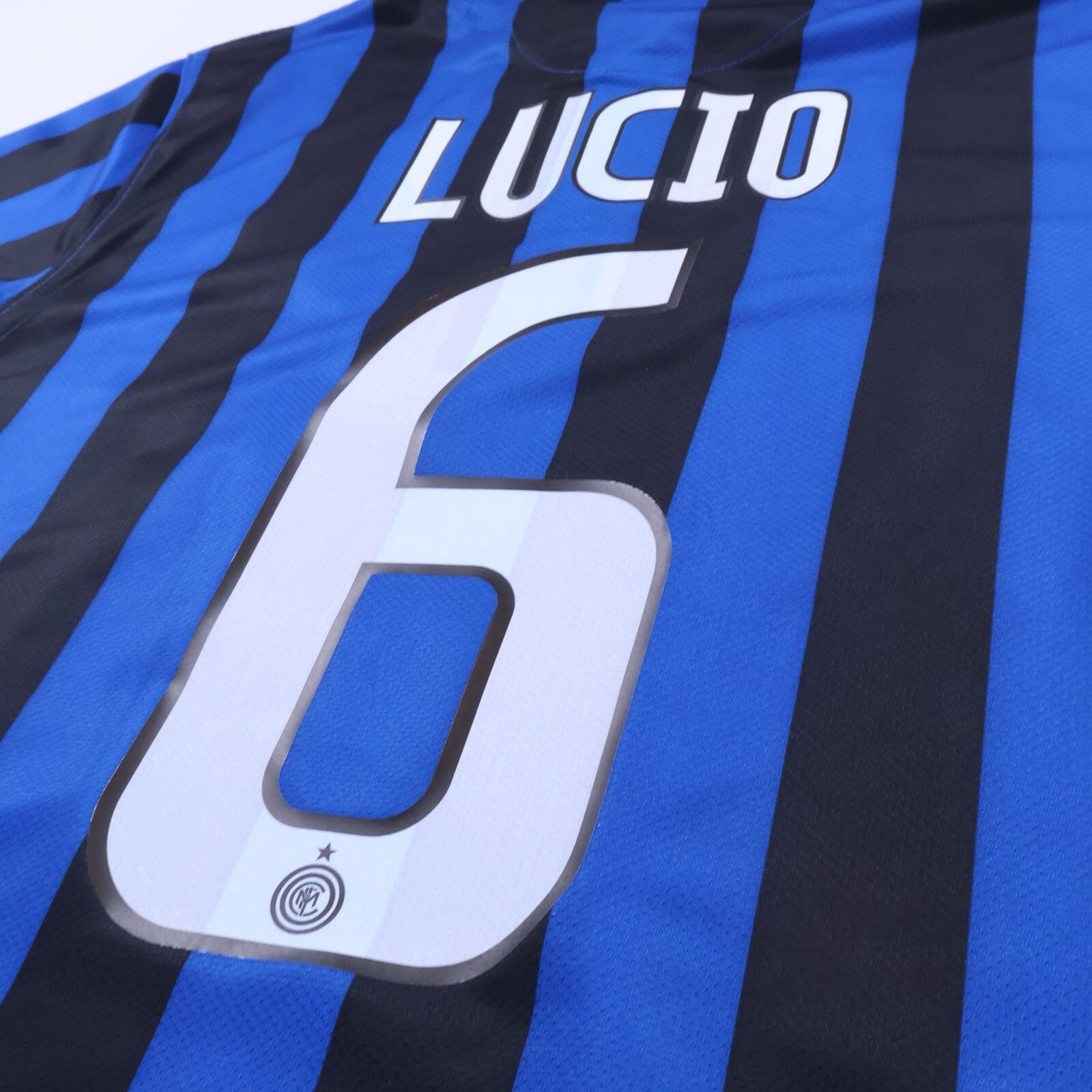 Inter Milan Lucio #6 2011/12 Home Shirt - M