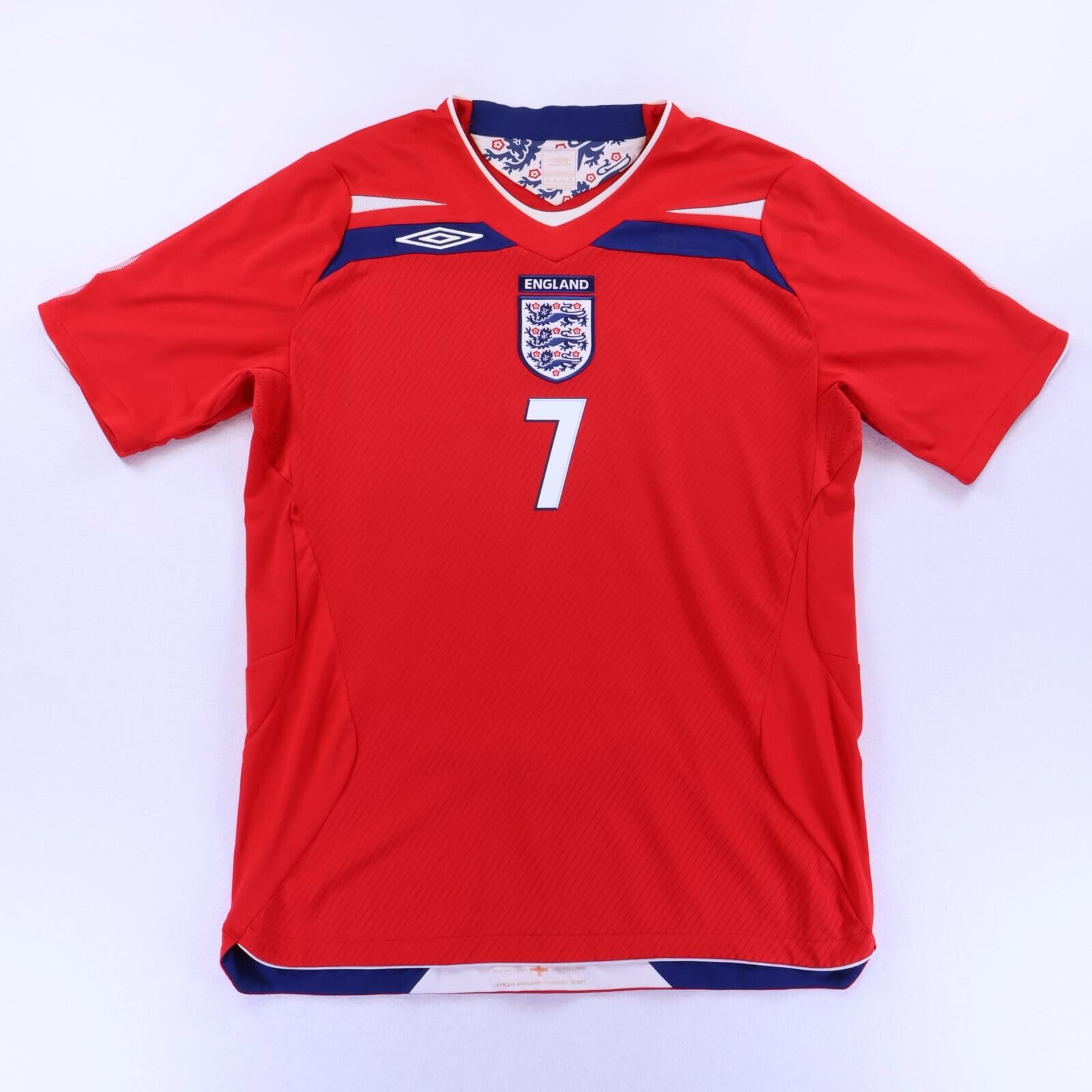 England Beckham #7 2008/10 Away Shirt - L- BACK