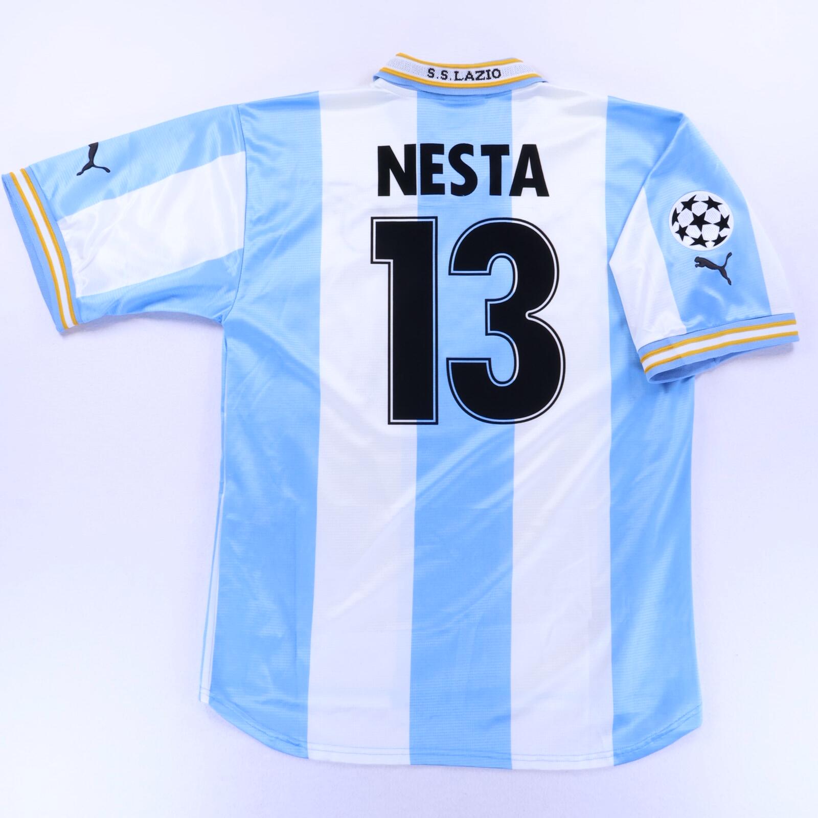 S.S Lazio Nesta #13 1999/00 Home Shirt - L- BACK