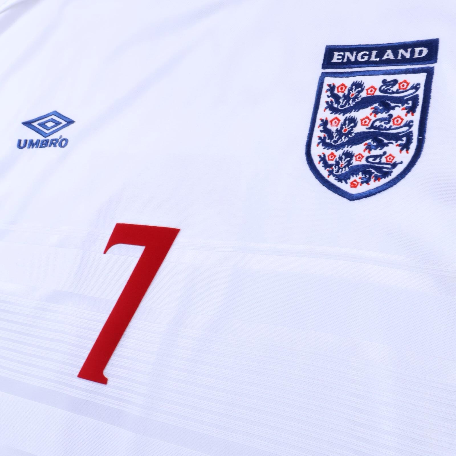 England Beckham #7 1999/01 Home Shirt - 2XL
