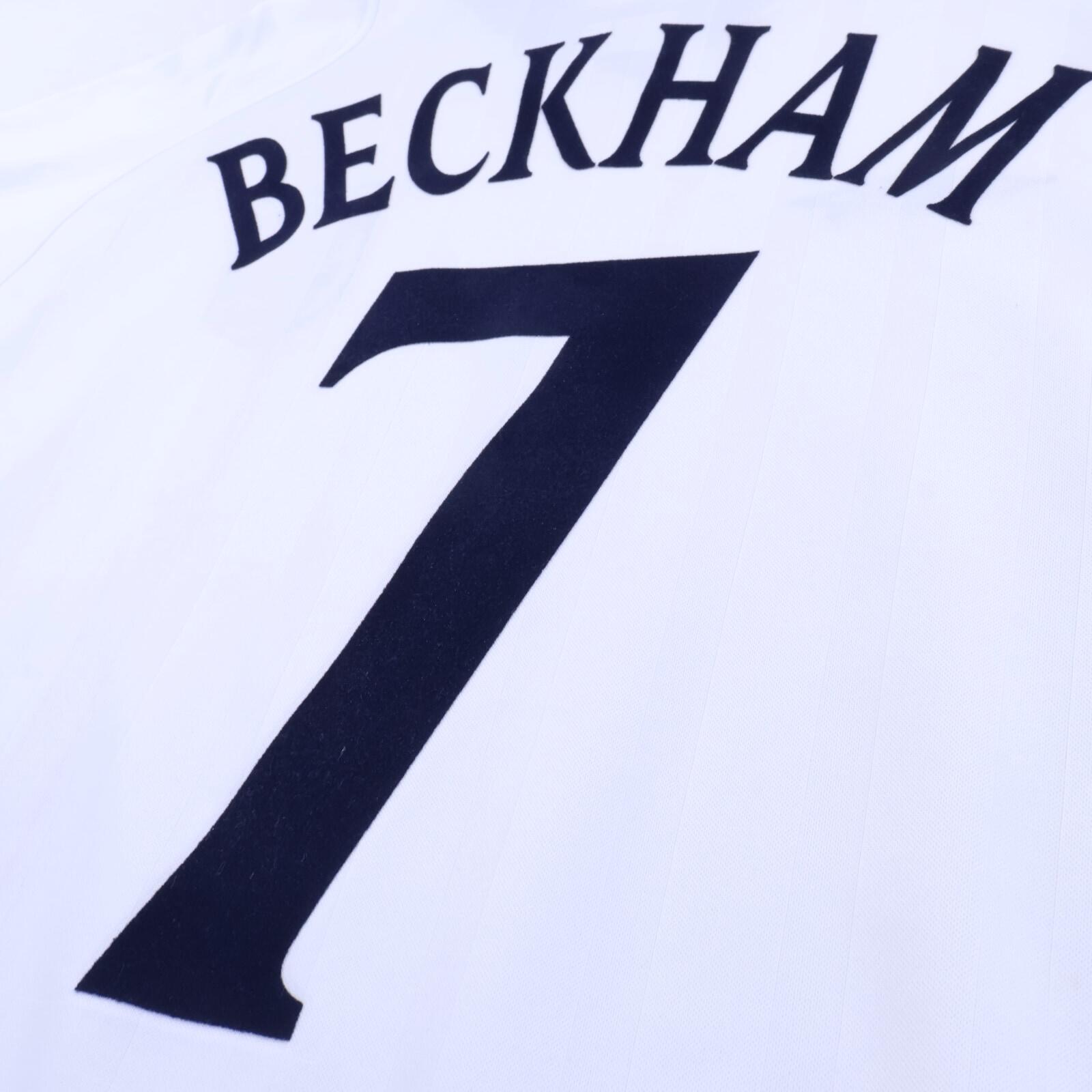 England Beckham #7 2001/03 Home Shirt - L- TAGS