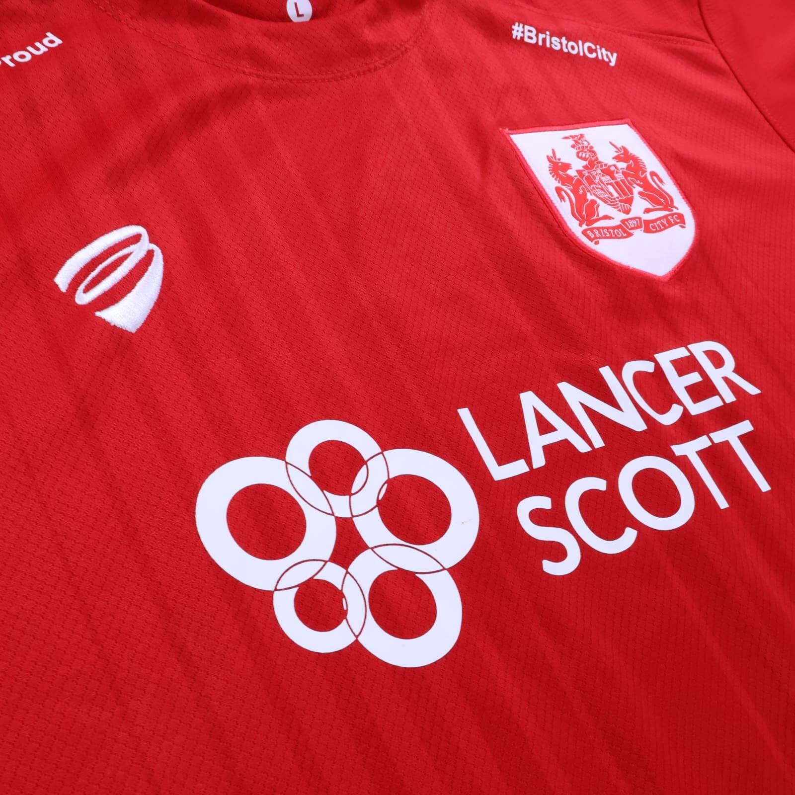 Bristol City F.C 2016/17 Home Shirt - L- BACK
