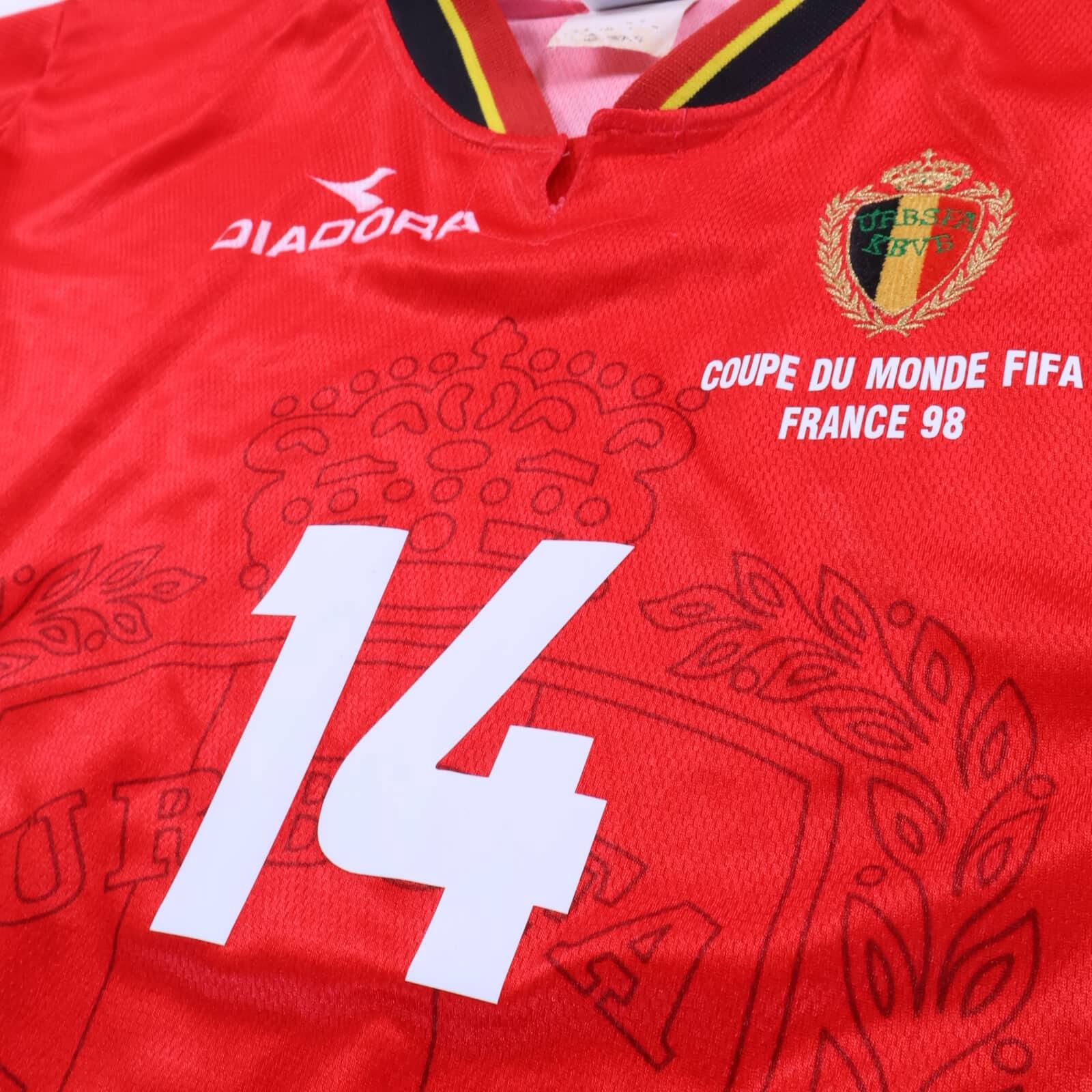 Belgium Scifo #14 1998/ Home Shirt - L