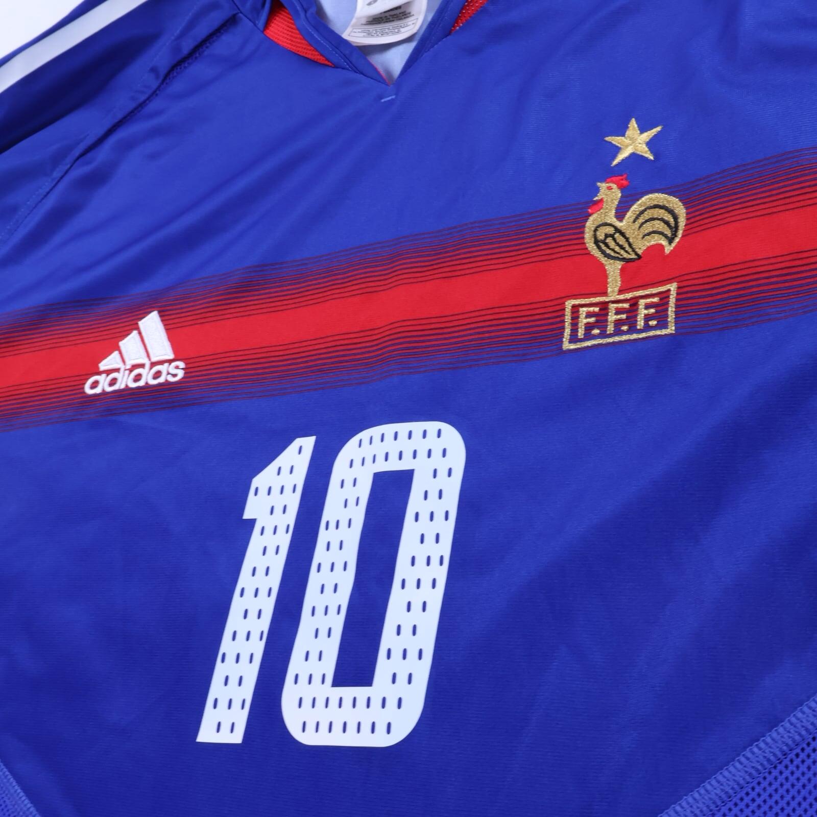 France Zidane #10 2004/06 Home Shirt - XL